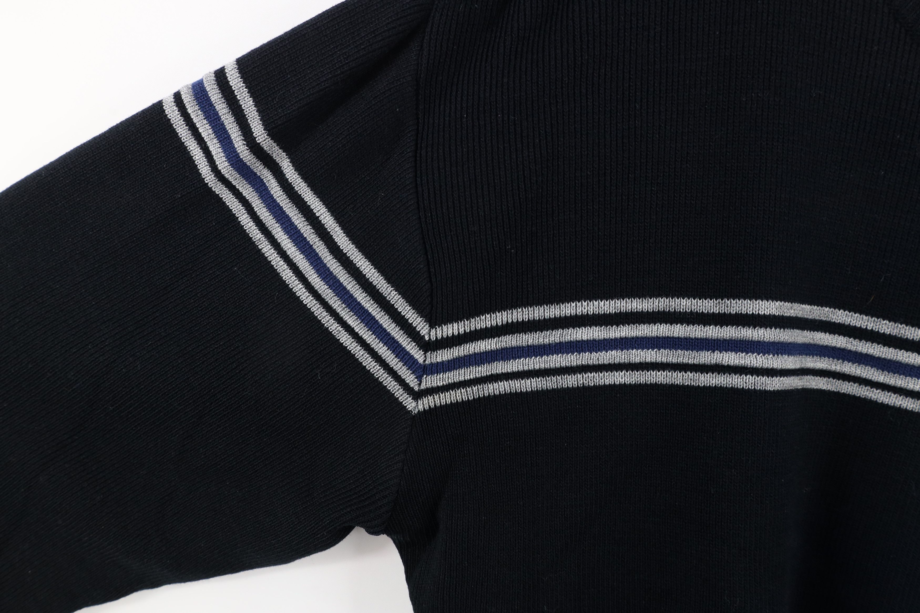 Gotcha × Vintage Vintage 90s Gotcha Surfing Knit Crewneck Sweater Black Size US L / EU 52-54 / 3 - 4 Thumbnail