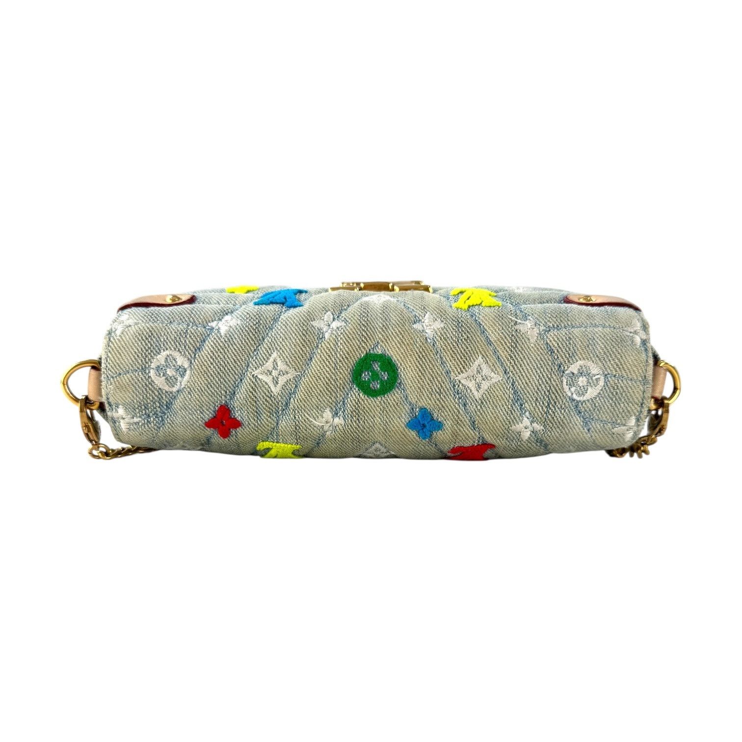 Louis Vuitton Louis Vuitton Monogram Denim New Wave Chain Pochette Size ONE SIZE - 7 Thumbnail
