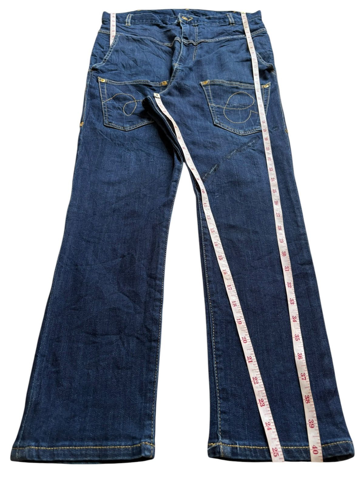 Issey Miyake × Japanese Brand × mercibeaucoup Vintage Mercibeaucoup Bush Pant Blue Wash Jeans Size US 32 / EU 48 - 14 Thumbnail