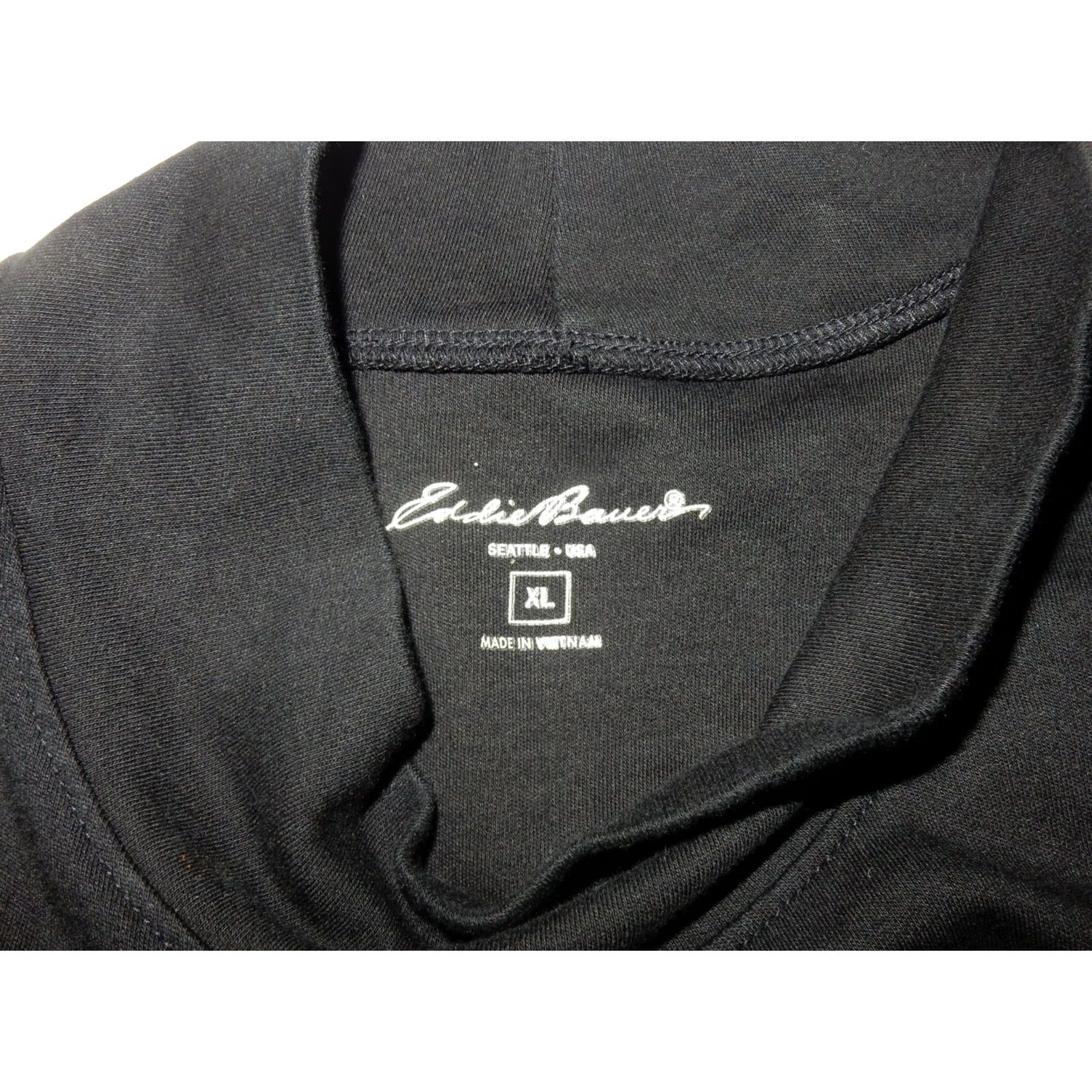 Eddie Bauer Eddie Bauer Men's Mock Neck Sweater XL Black Pullover Knit Shirts Mens Size US XL / EU 56 / 4 - 4 Thumbnail
