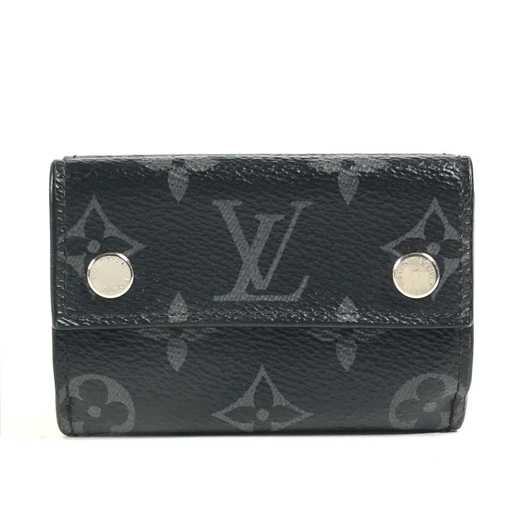Louis Vuitton Louis Vuitton M67630 Monogram Eclipse Discovery Compact Wallet Threefold Canvas Men Black Size ONE SIZE - 1 Thumbnail