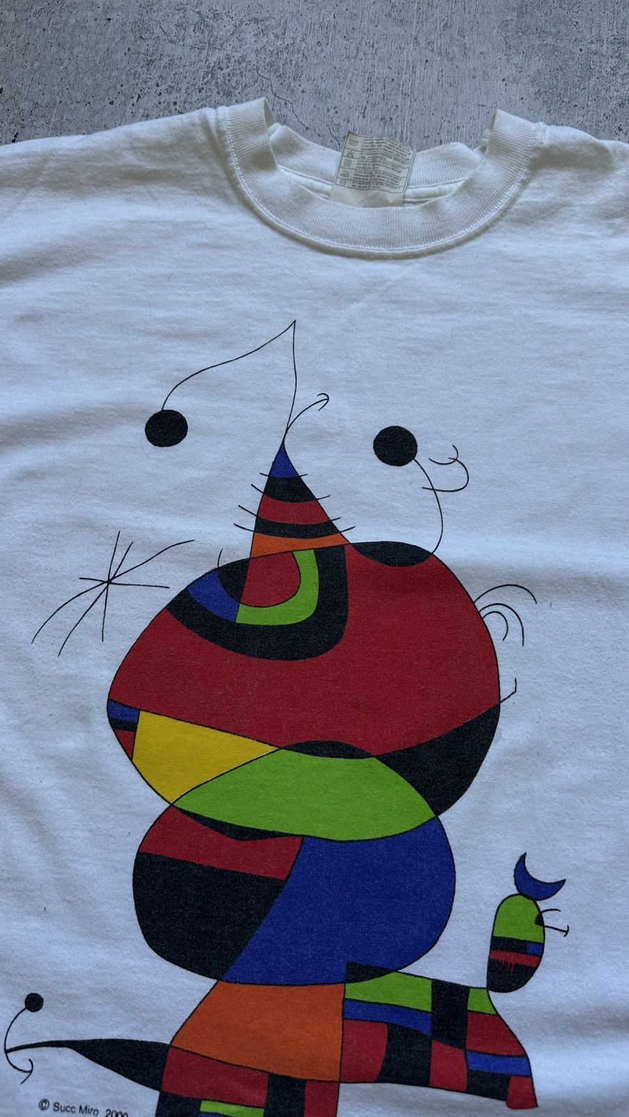 Japanese Brand × Vintage 2000 Joan Miro Surrealism Succ. Crew Neck Tee Size US XL / EU 56 / 4 - 5 Thumbnail