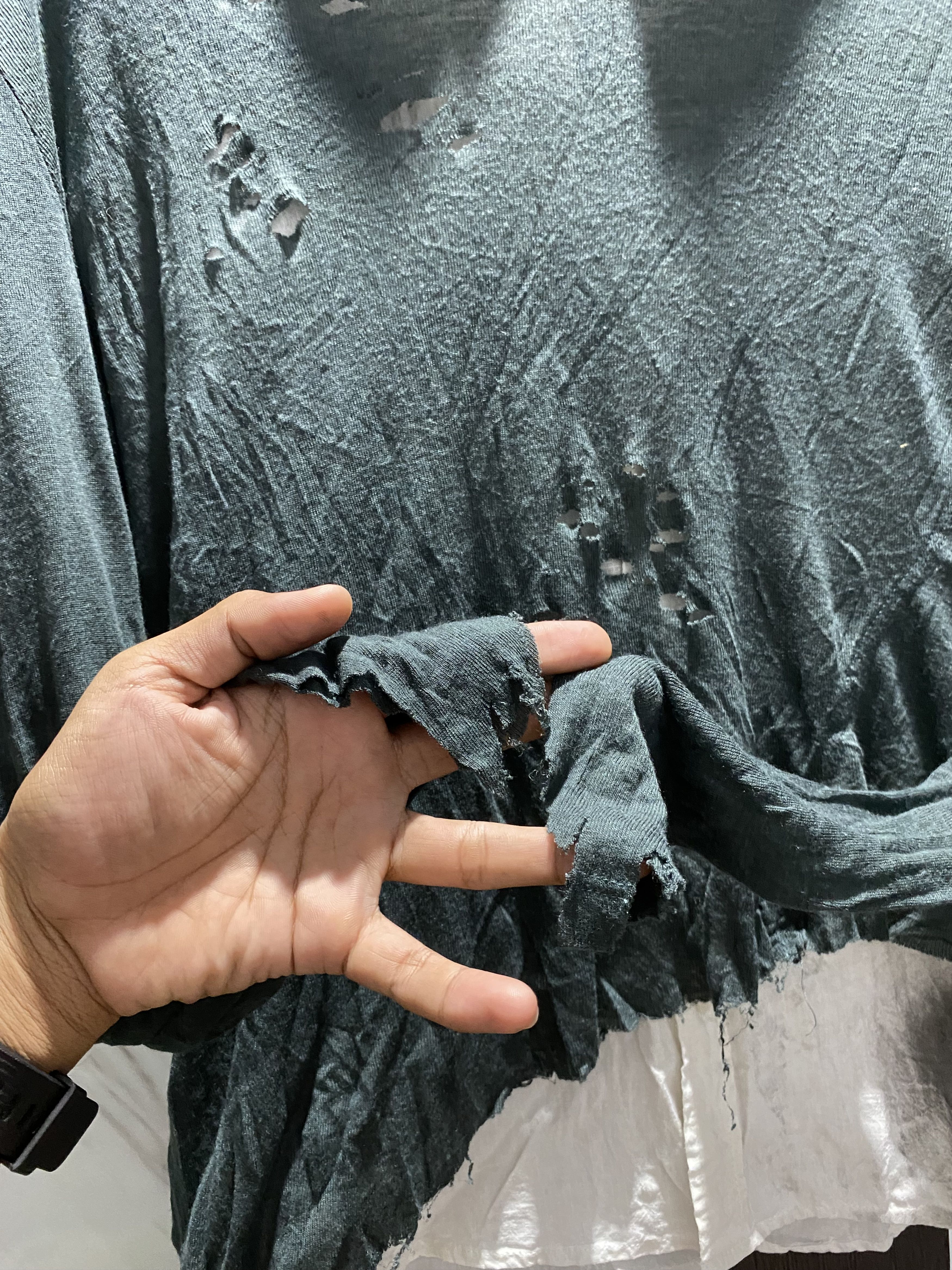 Japanese Brand Codes combine asymmetric destroyed LGB style Size US M / EU 48-50 / 2 - 11 Thumbnail
