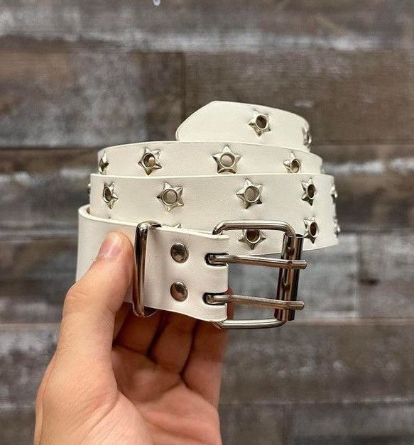 Japanese Brand WHITE STAR BELT Size 32 - 1 Thumbnail