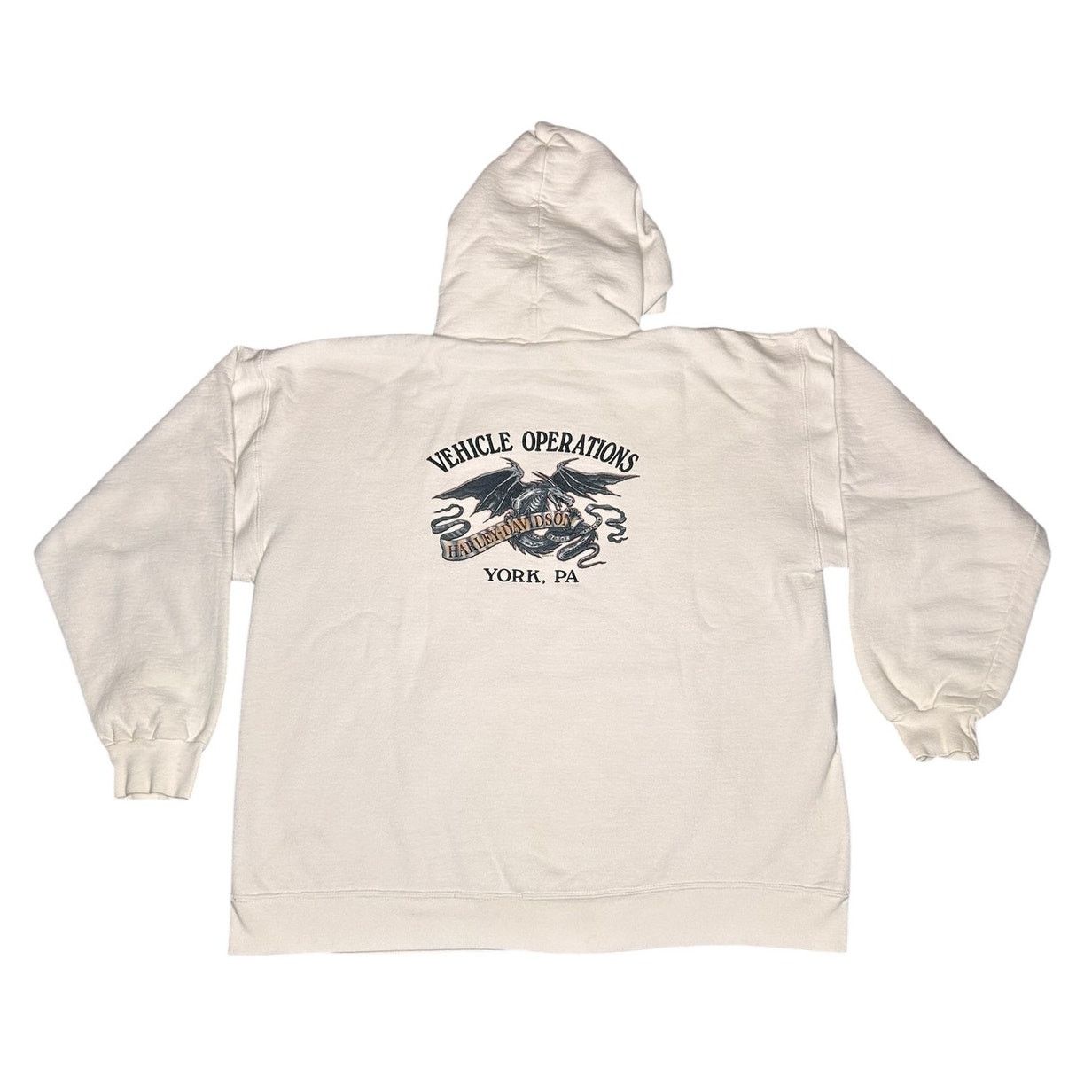 Harley Davidson × Vintage Vintage Harley Davidson Motorcycles York PA Biker Hoodie Size US L / EU 52-54 / 3 - 2 Thumbnail