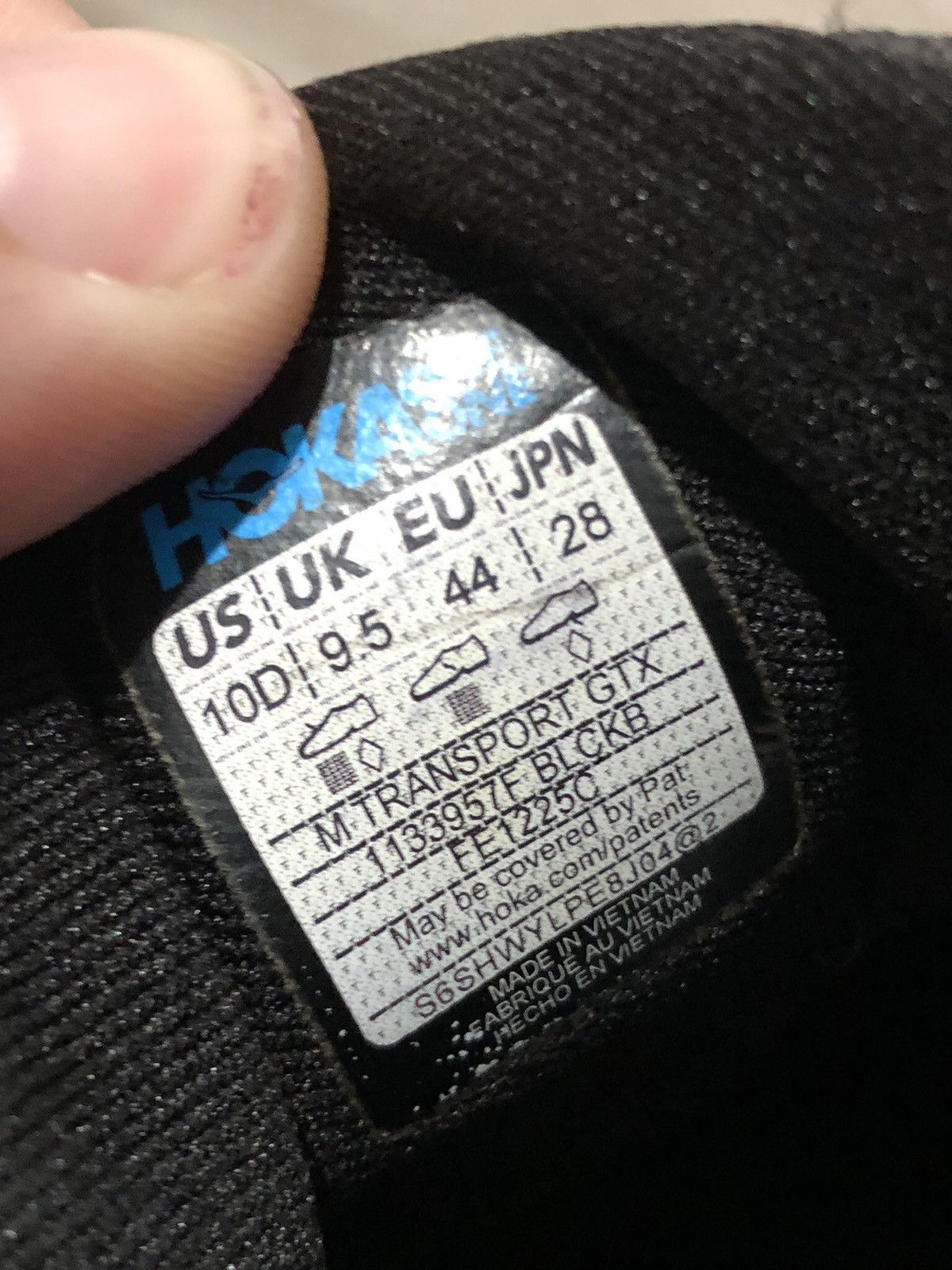 Hoka Hoka Shoes Mens Size 10 Black Transport GTX GORE-TEX Vibram Size US 10 / EU 43 - 17 Thumbnail