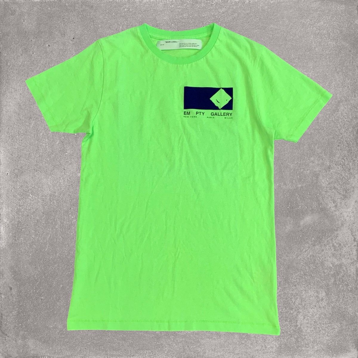 Off-White Off White XS Tee Empty Gallery Staff Green T-Shirt Virgil Size US XS / EU 42 / 0 - 2 Thumbnail