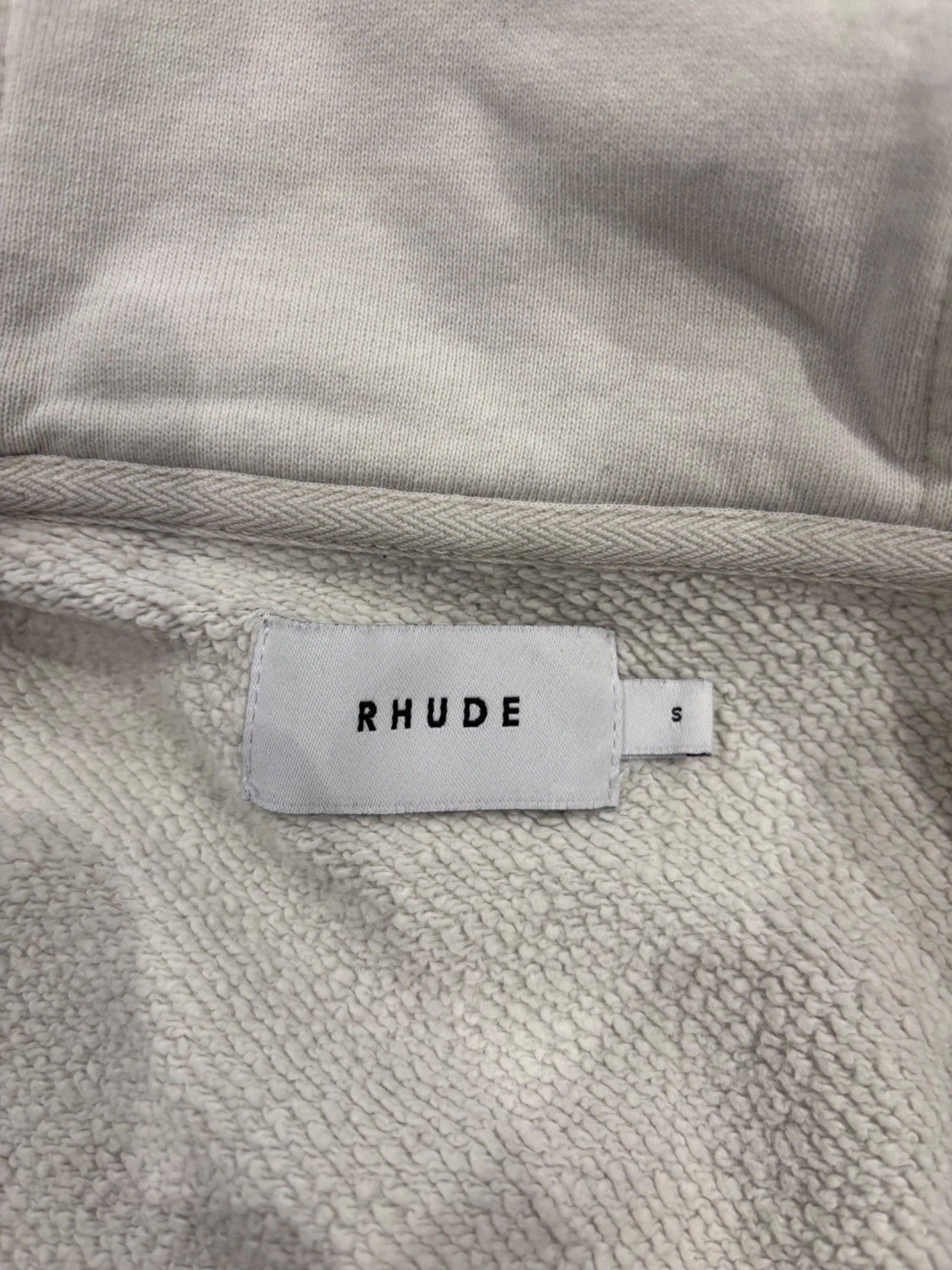 Rhude Rhude Boys Raglan Hoodie Off White / Black Size US S / EU 44-46 / 1 - 7 Thumbnail