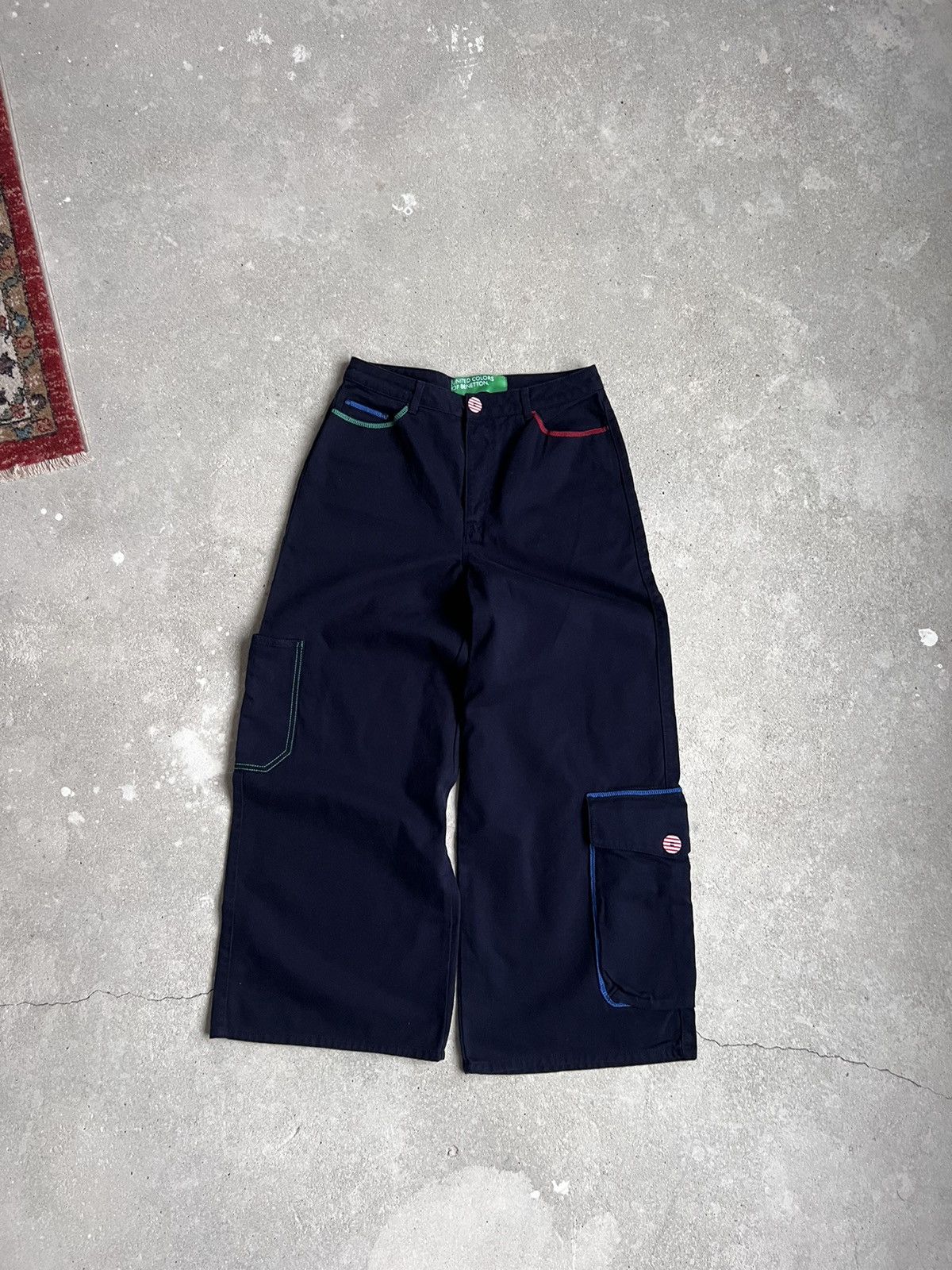 JNCO Vintage Benetton Baggy Jeans Size US 30 / EU 46 - 4 Thumbnail