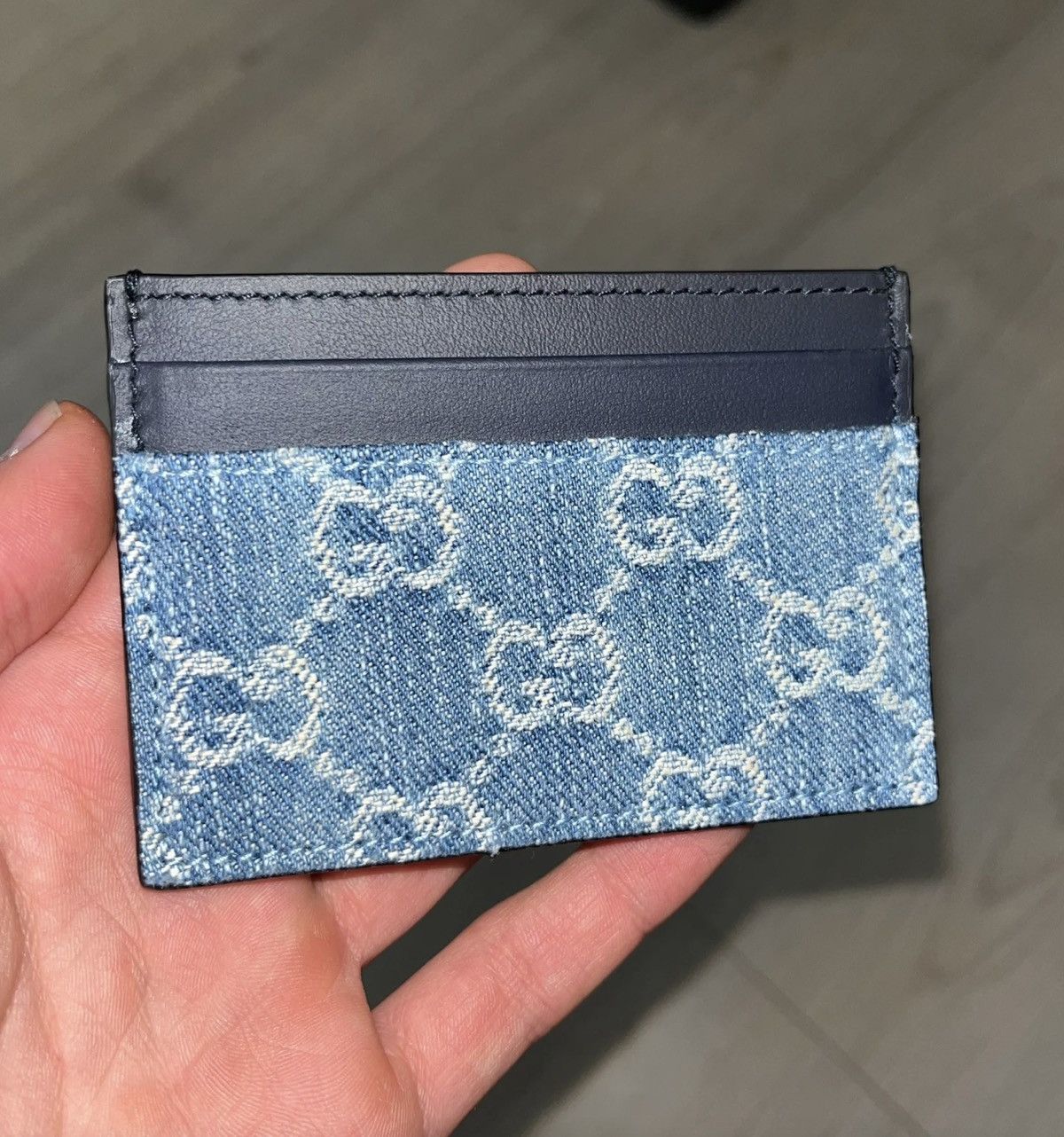 Gucci Gucci GG Denim Card Holder NEW 350$ Size ONE SIZE - 1 Thumbnail
