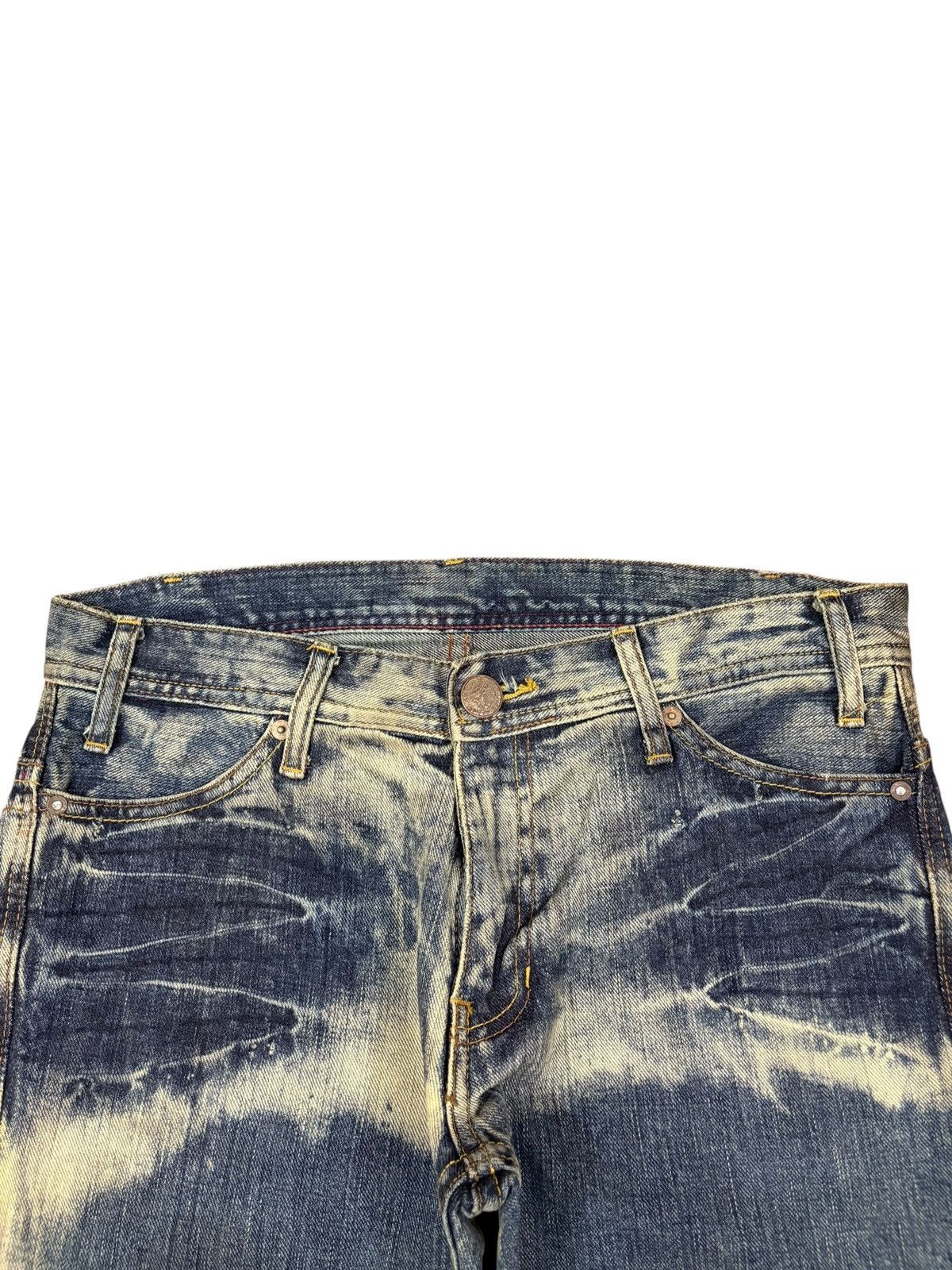 Japanese Brand Vintage Japanese Brand Bleached Jeans Size US 30 / EU 46 - 4 Thumbnail