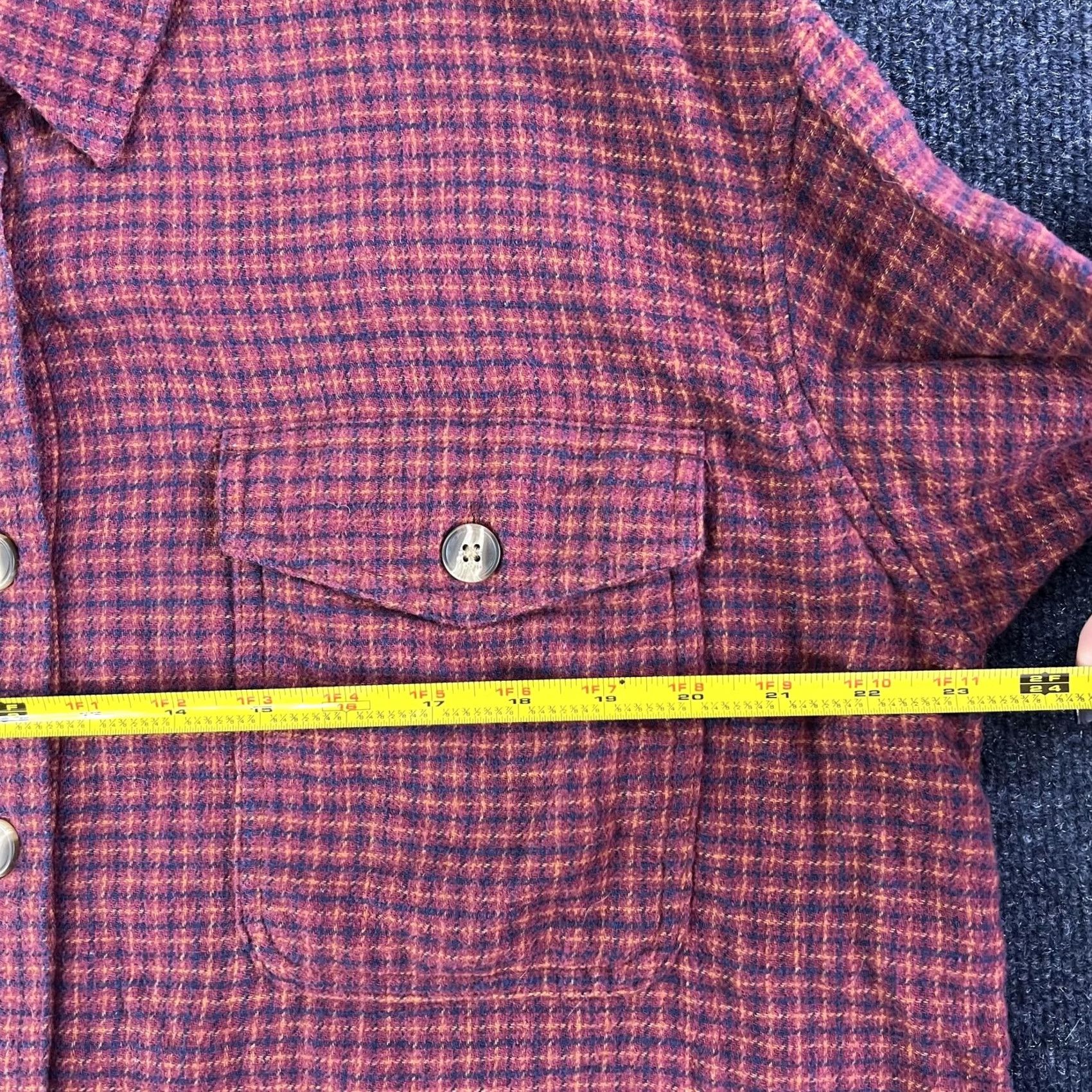 American Eagle Outfitters VINTAGE American Eagle Outfitters Button-Up Shirt Womens Large Red Plaid Flannel Cropped Size L / US 10 / IT 46 - 5 Thumbnail