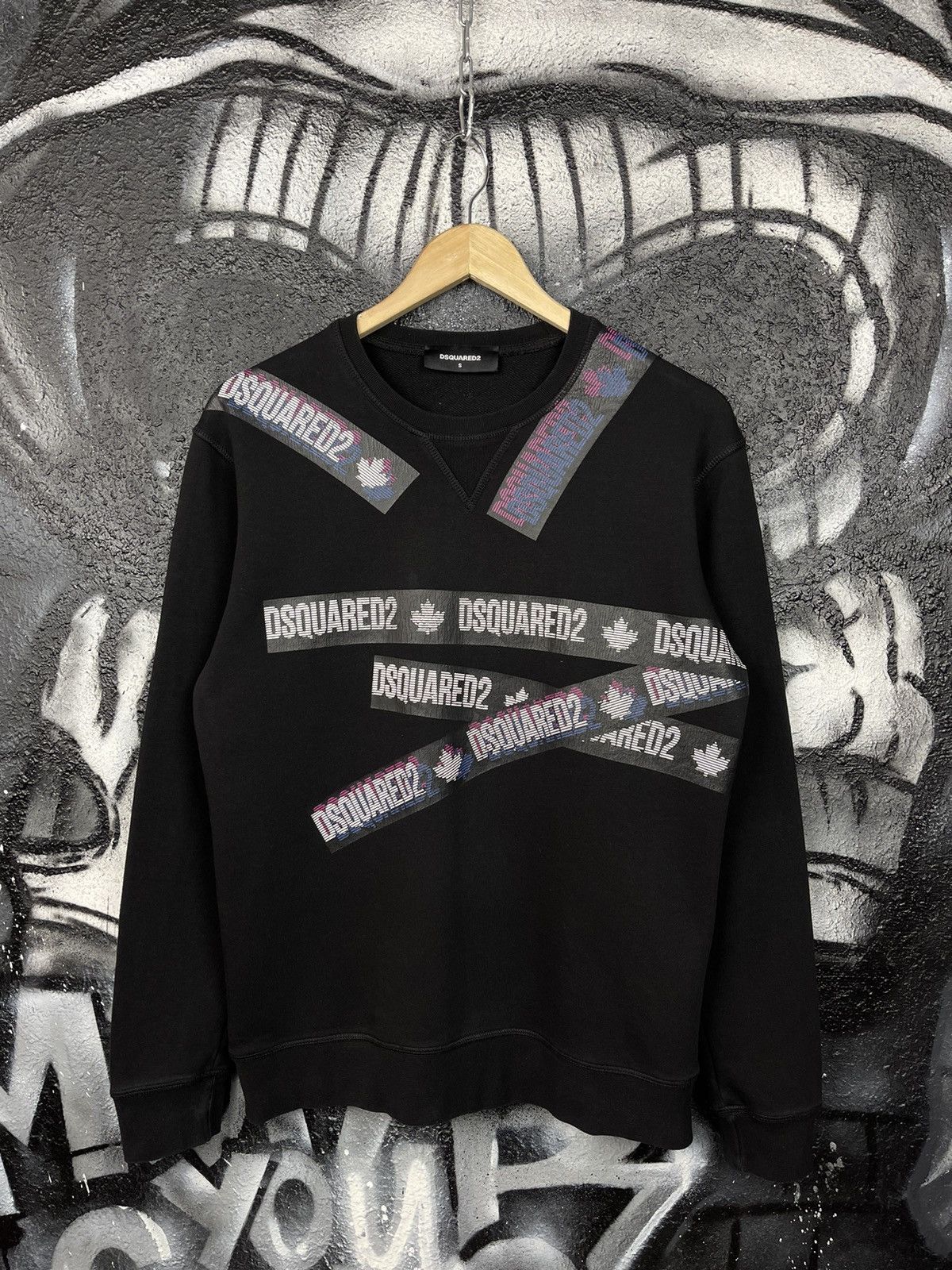 Dsquared2 Dsquared2 Tape Print Logo Sweatshirt Men’s Size S Size US S / EU 44-46 / 1 - 2 Thumbnail