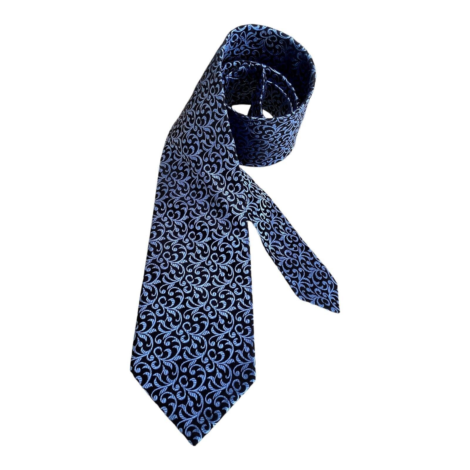 Ted Baker TED BAKER Blue Baroque Luxury Silk Tie Hand Tailed In USA W: Size ONE SIZE - 2 Thumbnail