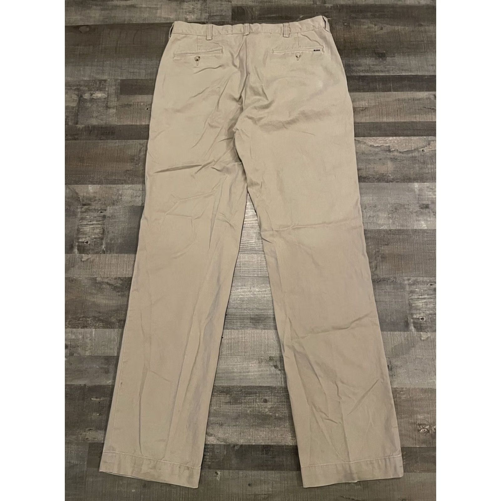 Polo Ralph Lauren Polo Ralph Lauren Chino Pants Straight Fit 34x34 Beige Cotton Classic Men Size US S / EU 44-46 / 1 - 4 Thumbnail