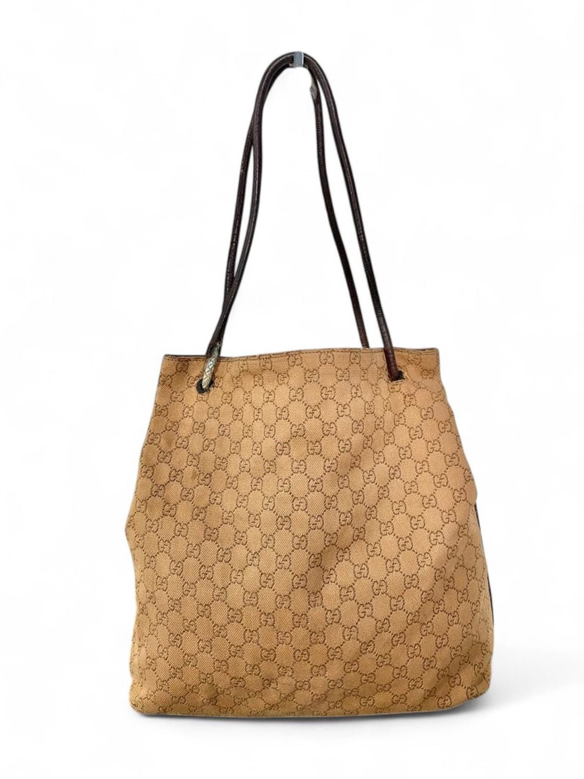 Gucci Gucci - Beige Monogram Canvas Shoulder Bag Size ONE SIZE - 2 Thumbnail