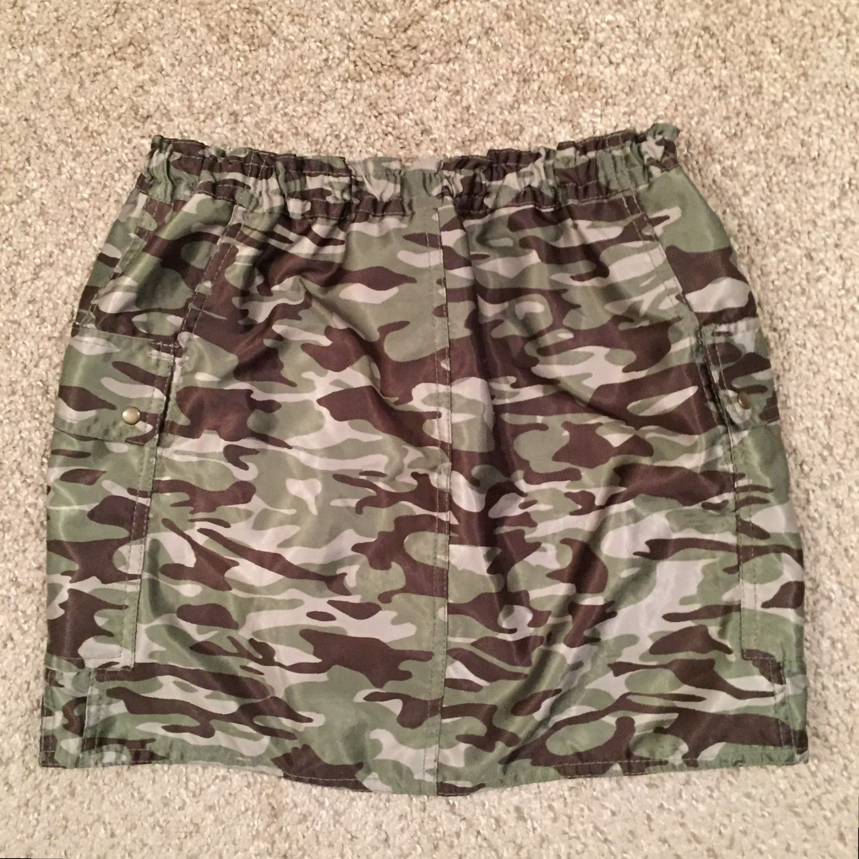 Express Express Skirt Small Short Cargo Green Camouflage Unlined Drawstring Women S Regular Short Cargo Skirt Camouflage Green Express - Size 28" / US 6 / IT 42 - 6 Thumbnail