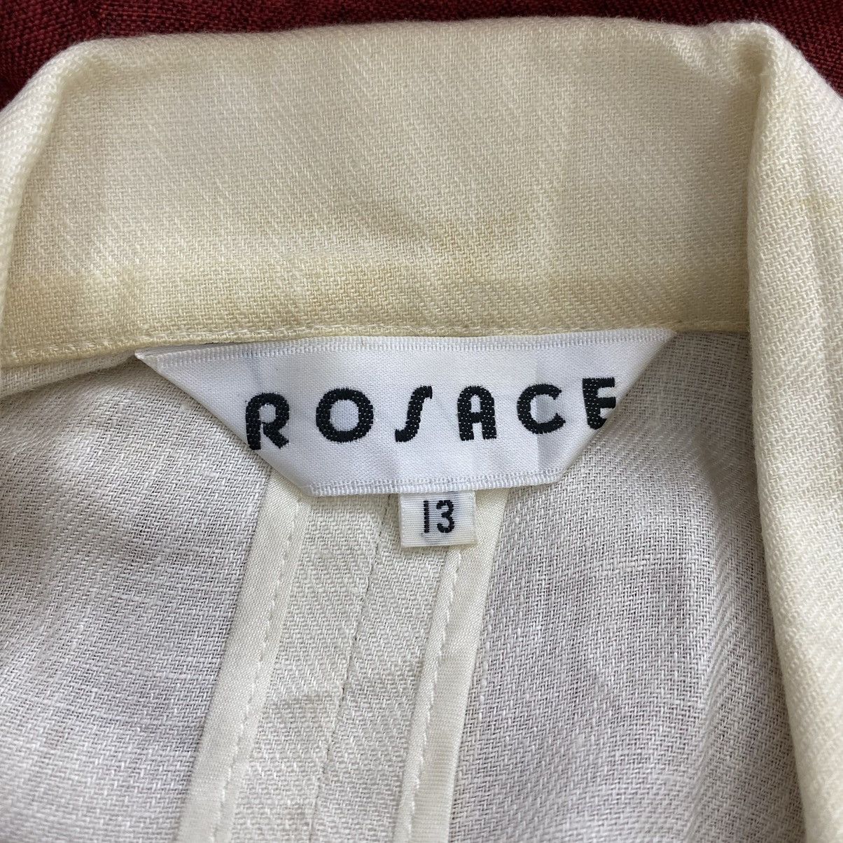 Vintage Vintage ROSACE Hong Kong Brand Cream Formal Tweed Coat Size M / US 6-8 / IT 42-44 - 4 Thumbnail