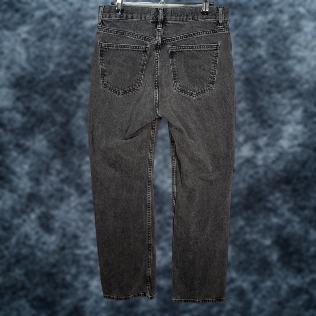 Mango Mango Womens Size 6 High-Rise Black Denim Jeans Straight Leg 5-Pocket Cotton Blend Jeans Womens Manufactured Mango Jeans Black XS-Size 6? Size 28" / US 6 / IT 42 - 1 Thumbnail