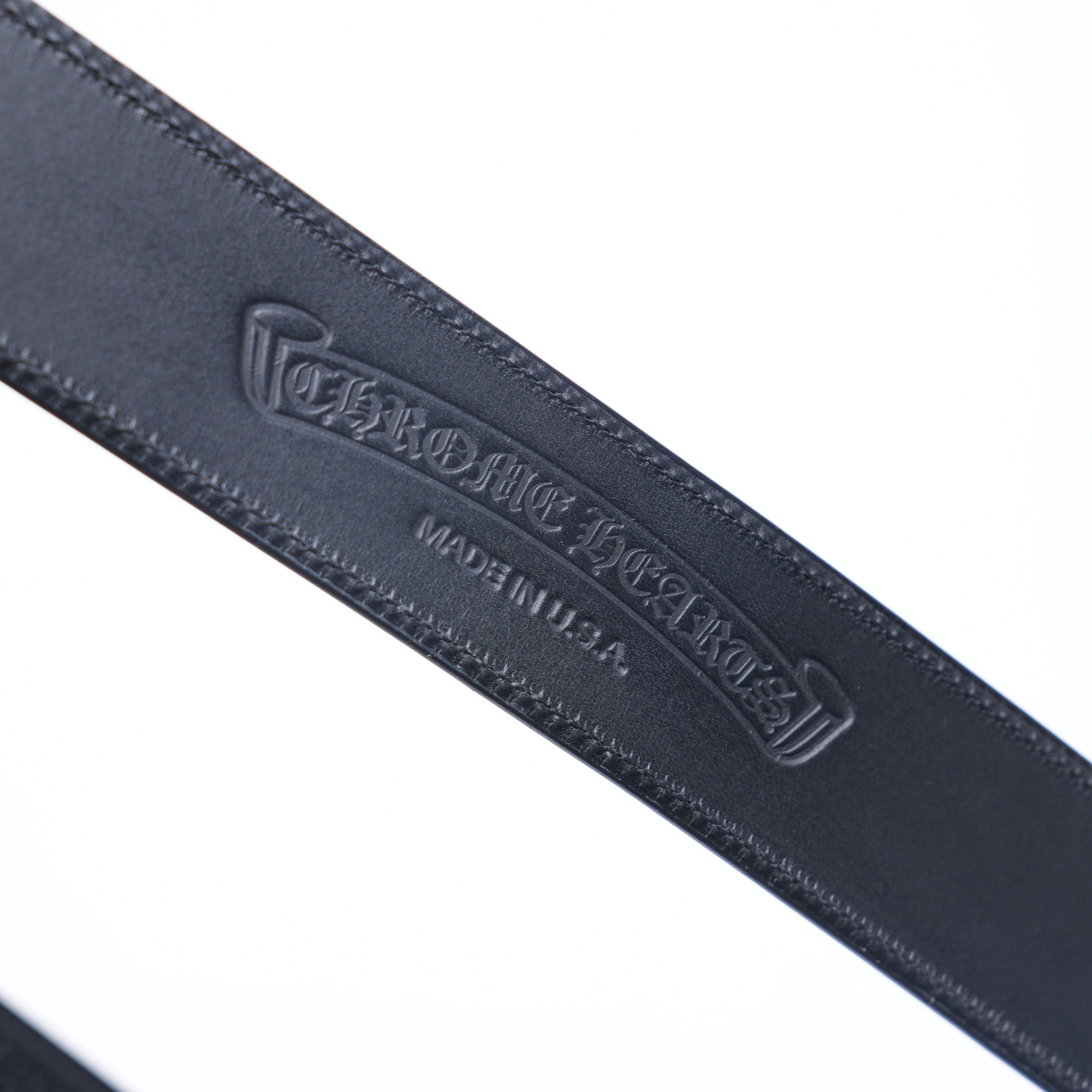 Chrome Hearts CHROME HEARTS CEMETERY BUCKLE WITH PLAIN BLACK STRAP Size 36 - 6 Thumbnail