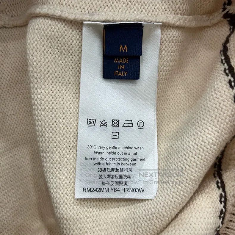 Louis Vuitton Louis Vuitton Tyler co-branded cream intarsia knit cardiga Size US M / EU 48-50 / 2 - 5 Thumbnail