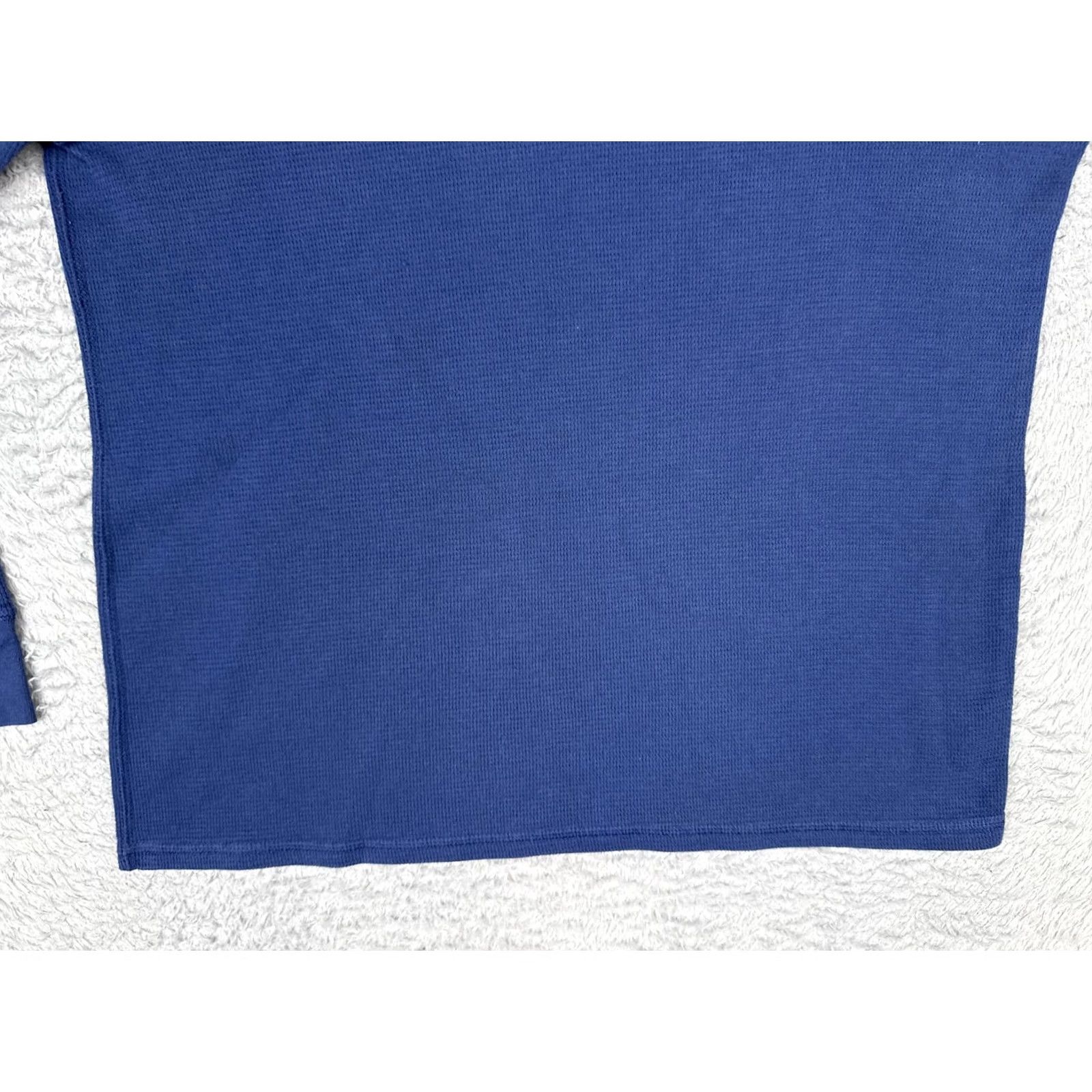 Polo Ralph Lauren Polo Ralph Lauren Shirt Mens L Blue Long Sleeve Thermal Crew Logo Knit Shirt Size US L / EU 52-54 / 3 - 5 Thumbnail