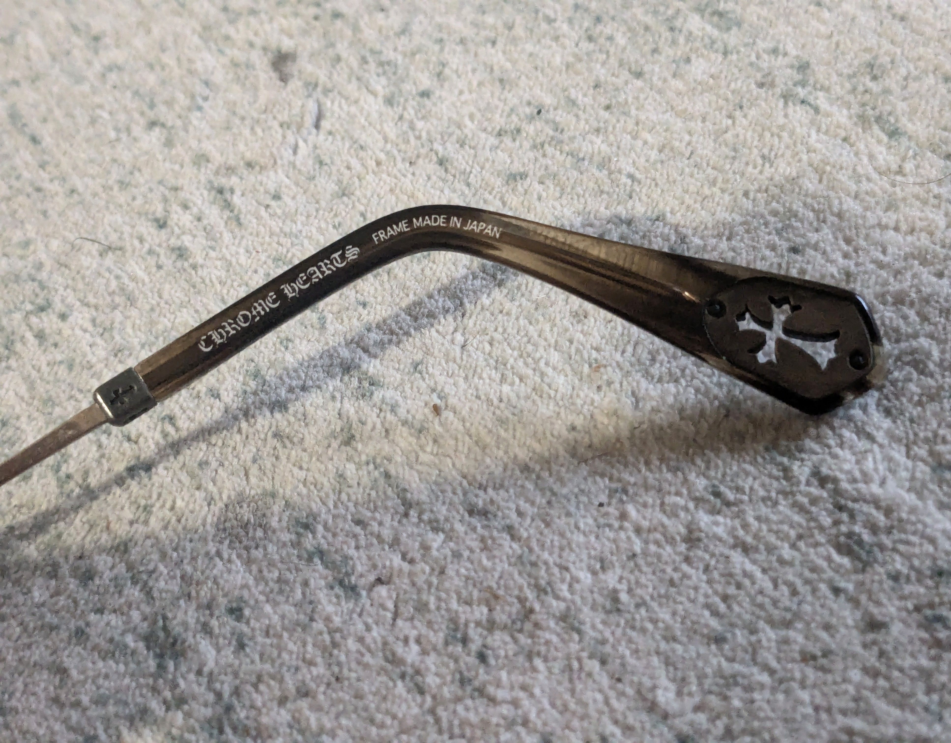 Chrome Hearts Chrome Hearts Nooner Sunglasses Brown Acetate Size ONE SIZE - 10 Thumbnail