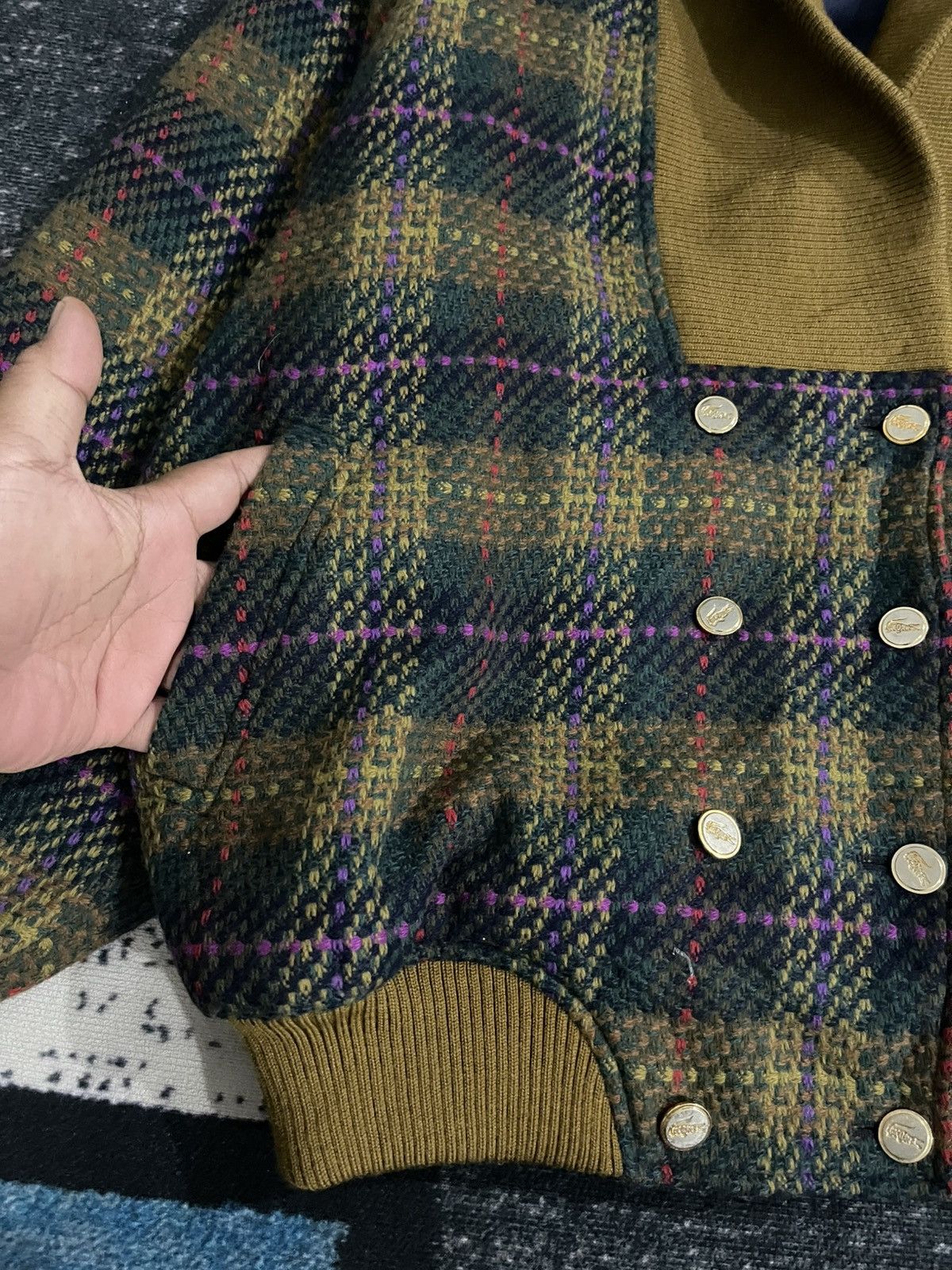 Lacoste Vintage 90s Lacoste Wool Jacket Size US XL / EU 56 / 4 - 9 Thumbnail