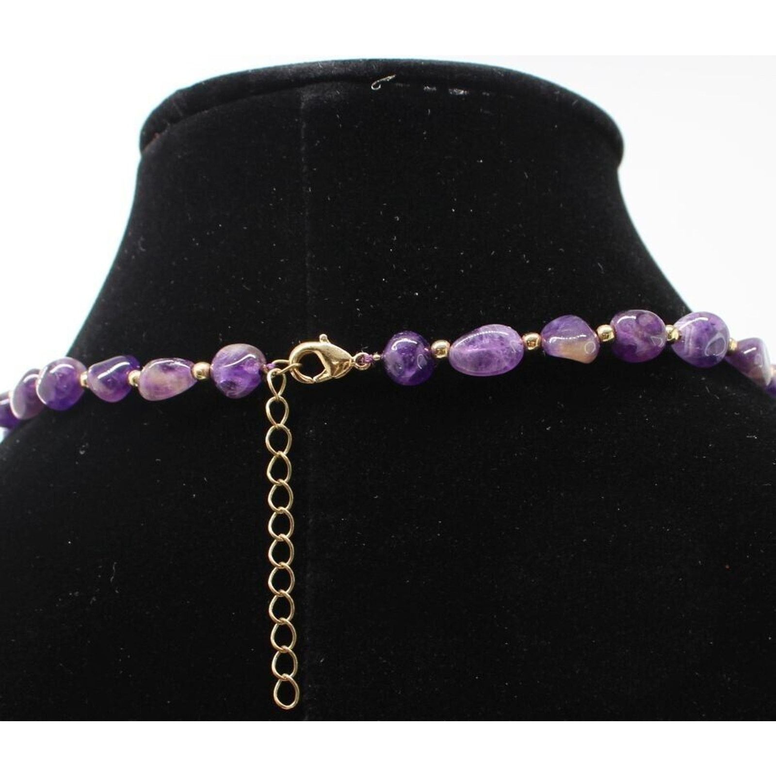 Other Genuine Deep Purple Amethyst Necklace • Polished Stones Size ONE SIZE - 3 Thumbnail