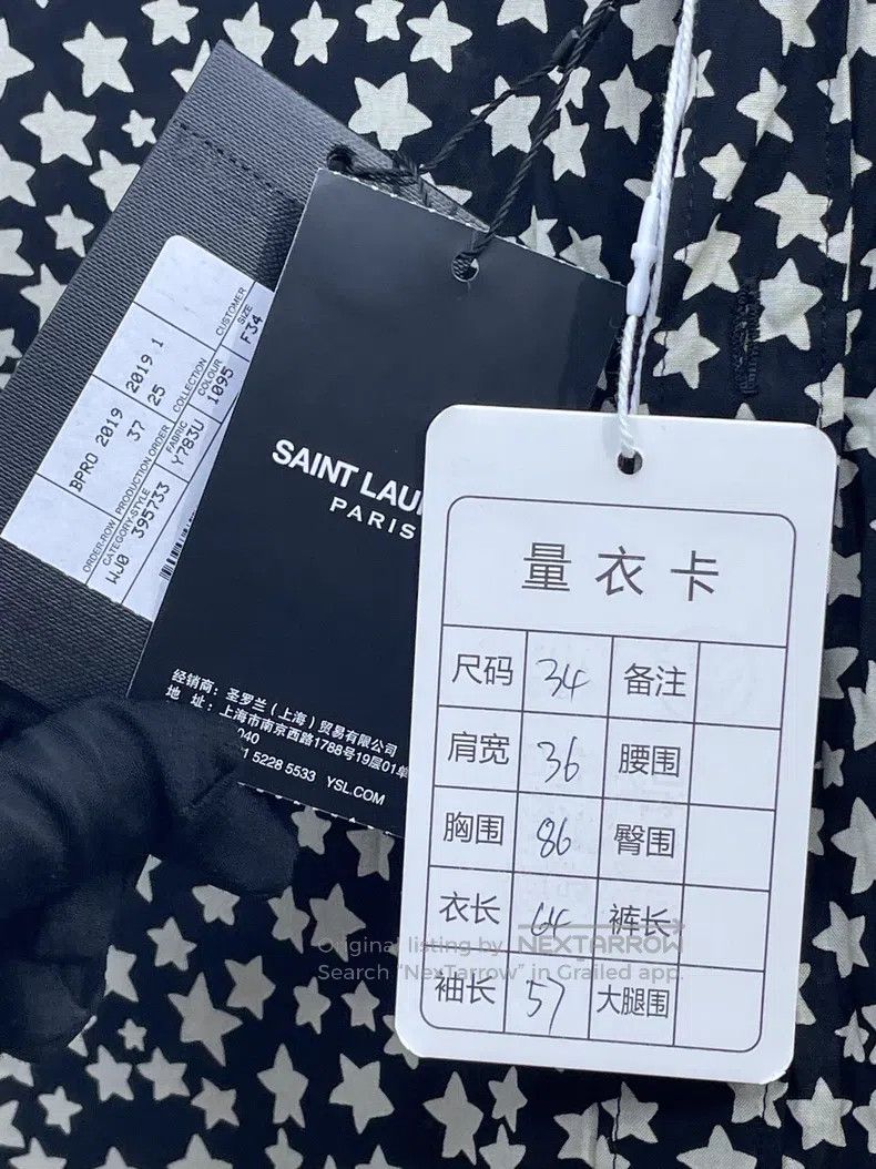 Saint Laurent Paris Saint Laurent Paris Little star long-sleeve shirt Size XXS / US 00 / IT 34 - 6 Thumbnail