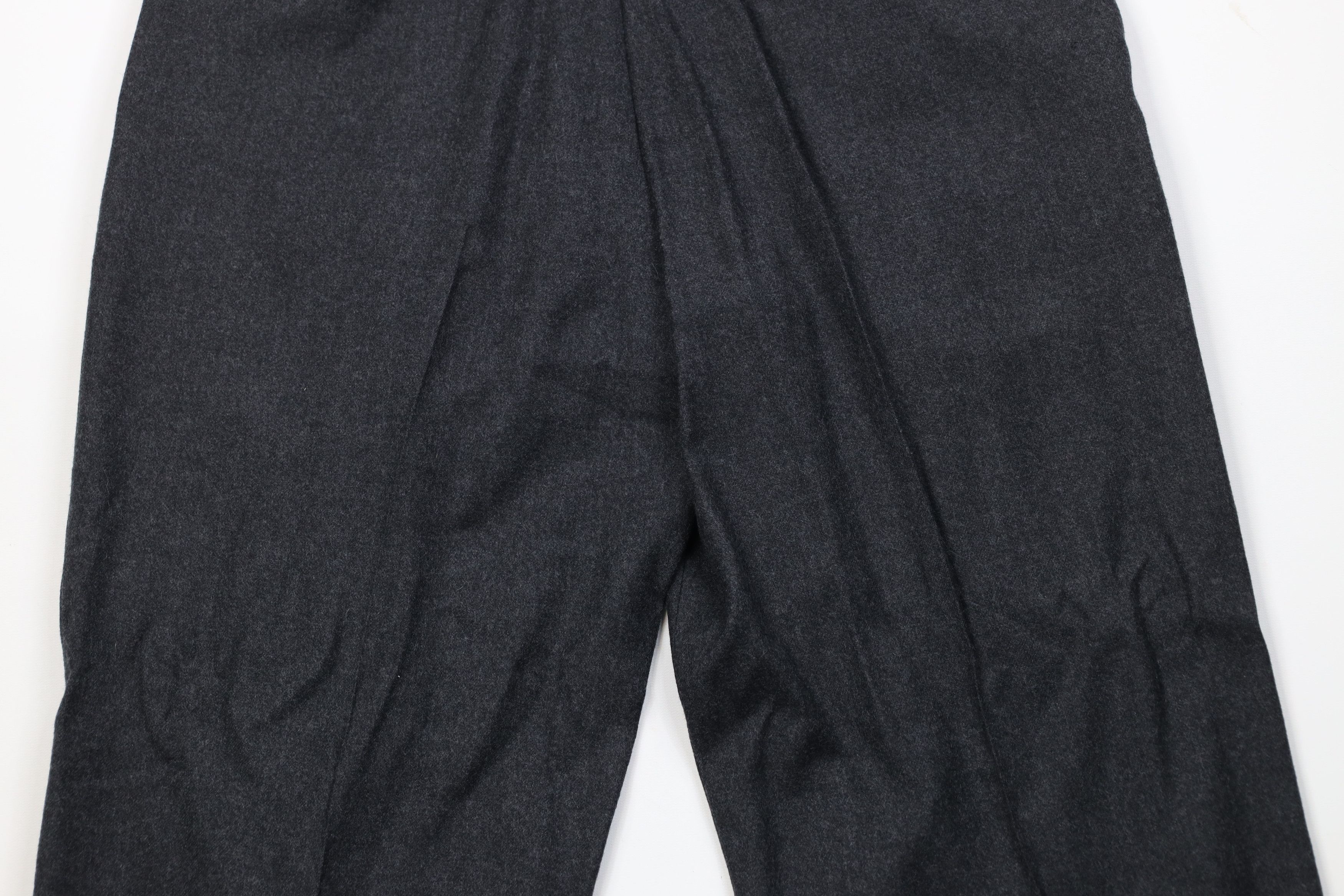 Vintage Vintage 70s Streetwear Heavy Wool Wide Leg Chino Pants Gray Size US 36 / EU 52 - 12 Thumbnail