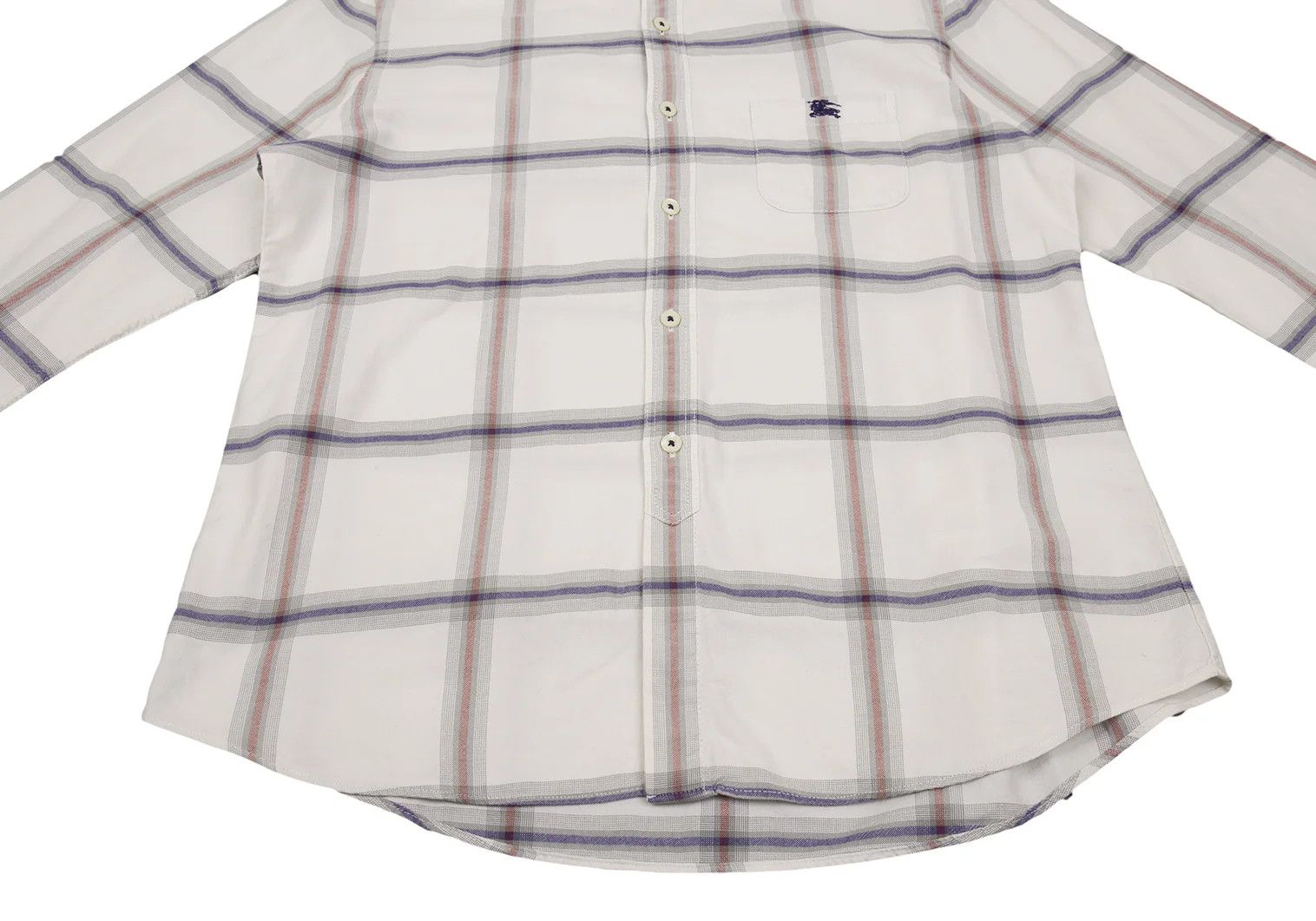 Burberry Check Button-Down Shirt in Light Gray with Check Pattern Size US M / EU 48-50 / 2 - 11 Thumbnail