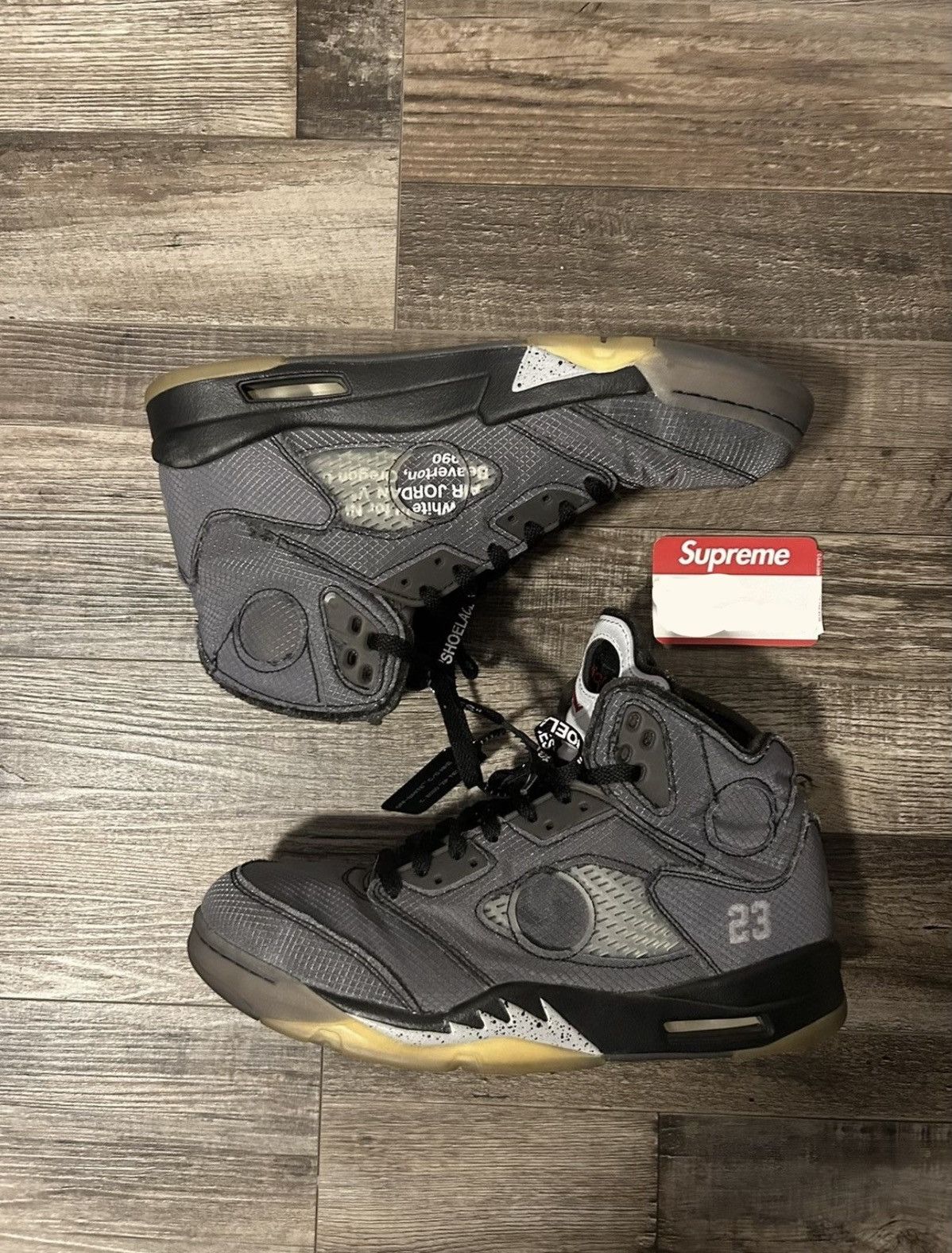 Jordan Brand Off White Jordan 5 Size 11.5 Size US 11.5 / EU 44-45 - 2 Thumbnail