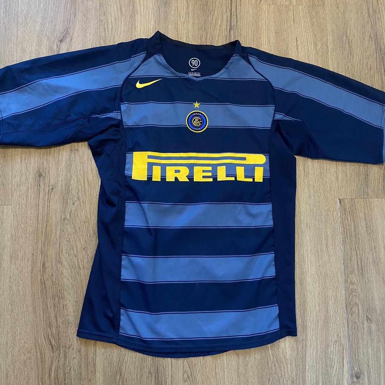 Nike 2004-05 Inter Mediolan Nike Third Player Issue Shirt Size US S / EU 44-46 / 1 - 1 Thumbnail