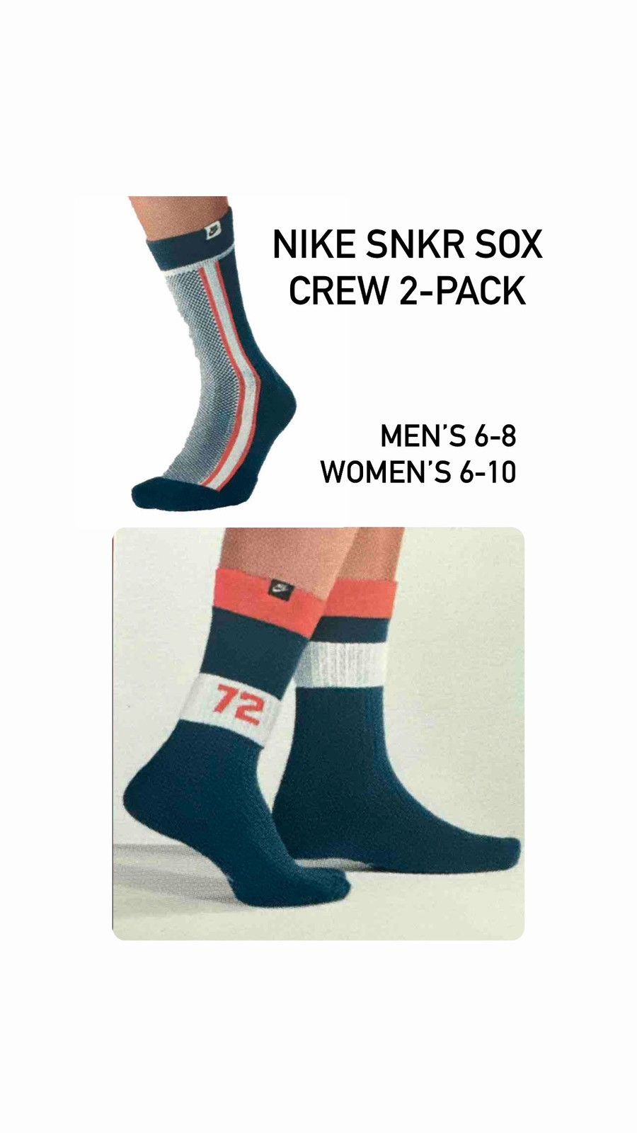 Nike Nike SNKR Sox crew - new in box Size ONE SIZE - 2 Thumbnail