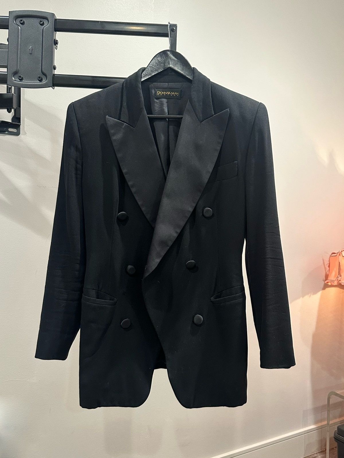 Donna Karan Donna Karan Vintage Wool Blazer Size S / US 4 / IT 40 - 2 Thumbnail