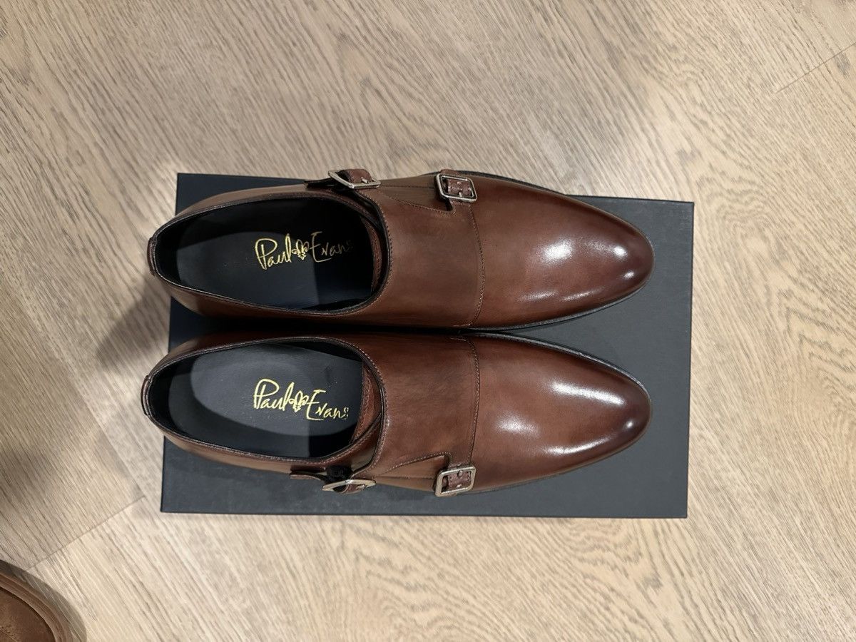 Paul Evans PAUL EVANS Poitier Double Monk - Marrone Brown Size US 7 / EU 40 - 6 Thumbnail