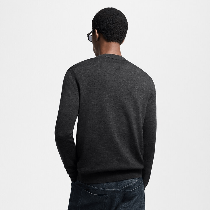Louis Vuitton Signature Wool-Silk Blend Long-Sleeved Crewneck Size US L / EU 52-54 / 3 - 3 Thumbnail