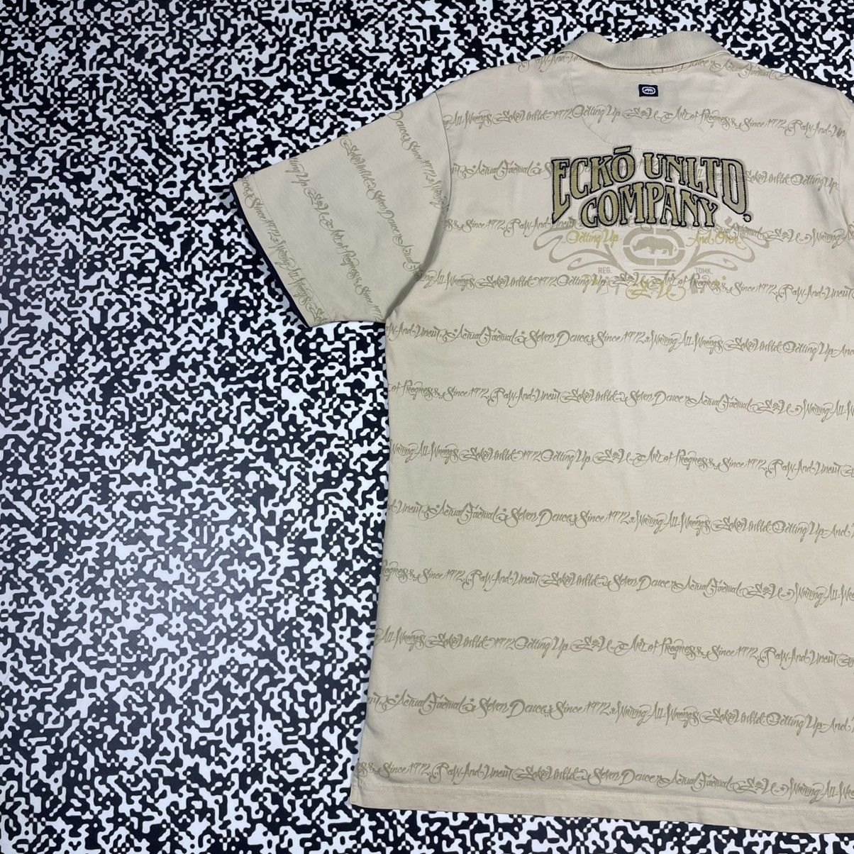 Ecko Unltd. Vintage Y2K Ecko Unlimited UNLTD Rap Polo Retro T-shirt Size US XXL / EU 58 / 5 - 3 Thumbnail
