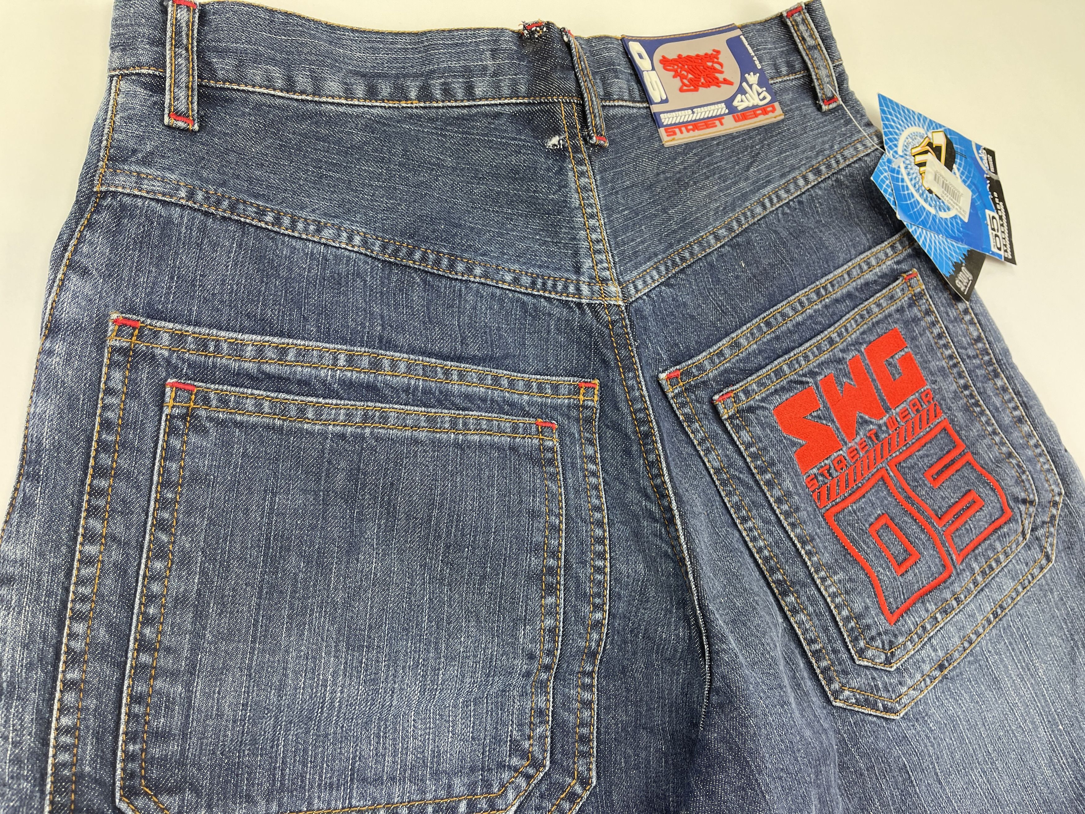 Vintage SWG Street War Gear jeans shorts vintage hip hop 90s size 30 Size US 30 / EU 46 - 5 Thumbnail