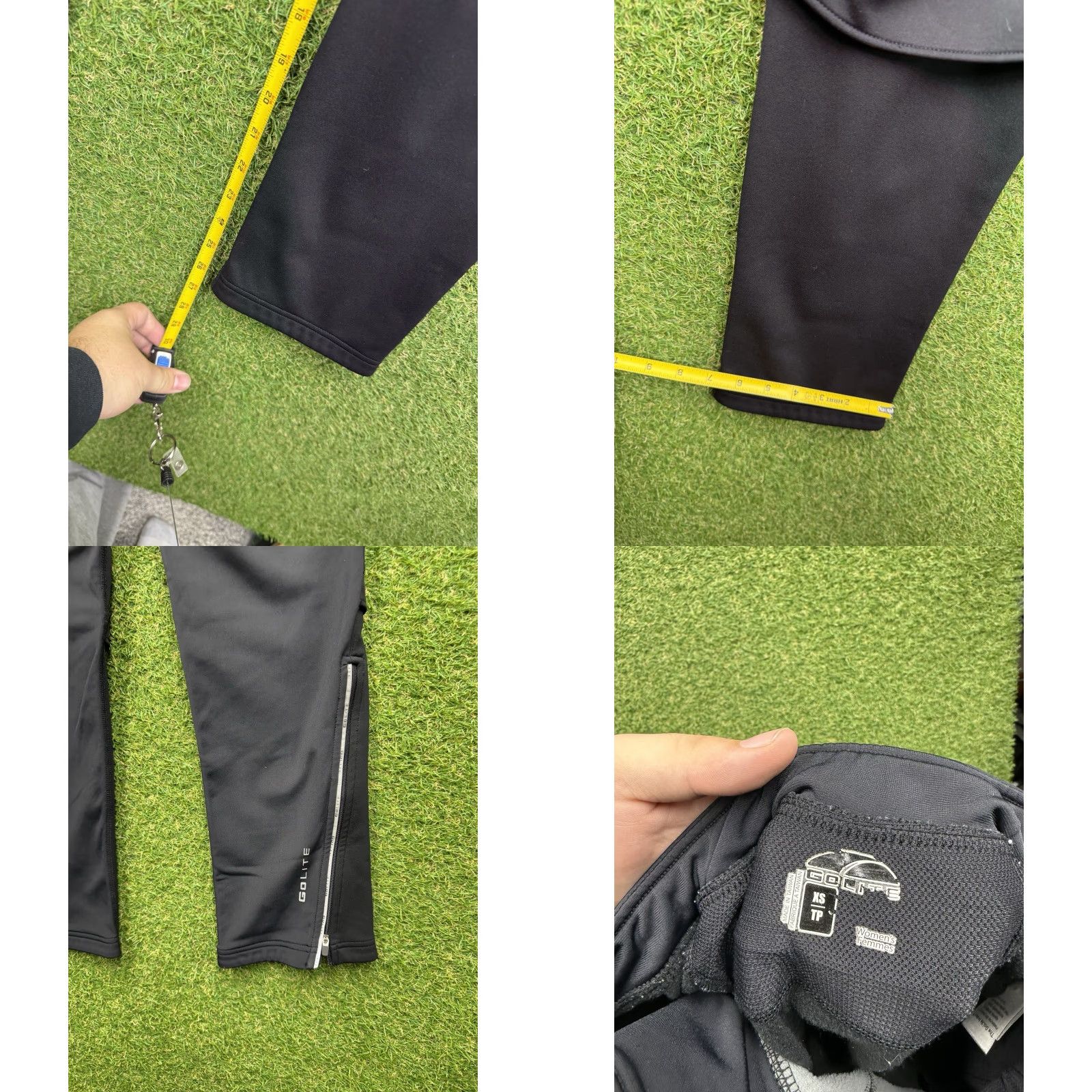 Vintage Golite Pants Womens XS Black Jogger Casual Stretch Drawstring 26x27 Size 26" / US 2 / IT 38 - 8 Thumbnail