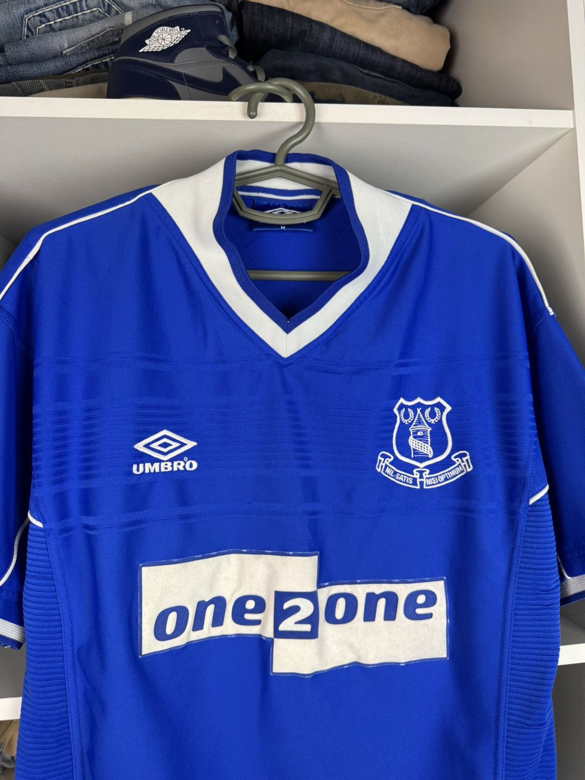 Umbro Vntg 1999 2000 Everton FC Home Football Shirt Soccer Jersey Size US M / EU 48-50 / 2 - 2 Thumbnail