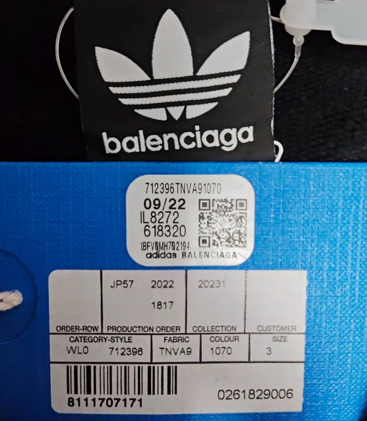 Balenciaga Balenciaga x adidas23ss fashion logo hooded sweatshirt Size US M / EU 48-50 / 2 - 4 Thumbnail