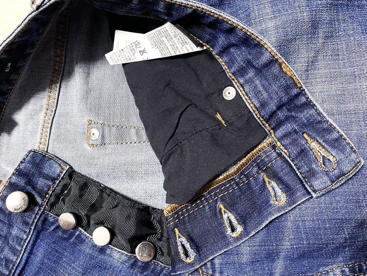 Just Cavalli Unisex Just Cavalli Slim Fit Washed Blue Jeans Denim Size US 31 - 14 Thumbnail
