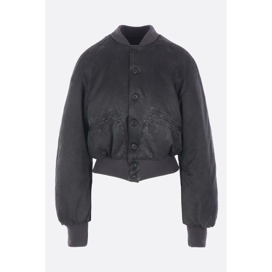 Maison Margiela MM6 Gray Technical Cotton Padded Bomber Jacket New & Authent Size M / US 6-8 / IT 42-44 - 1 Thumbnail
