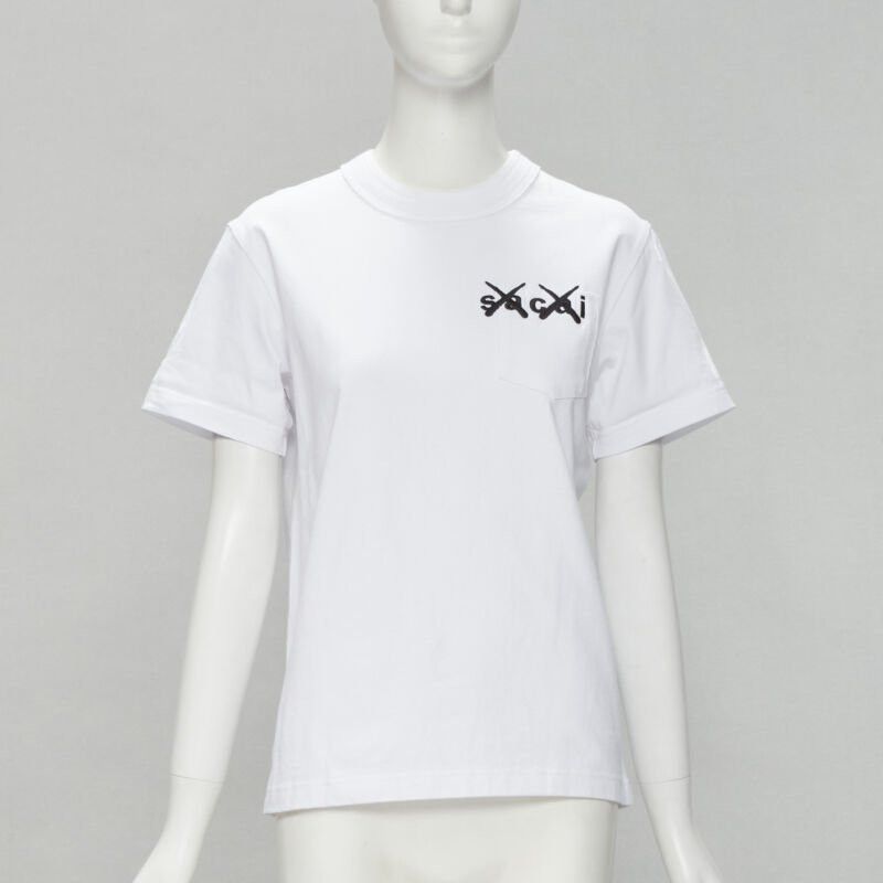 Sacai SACAI CC logo embroeiry pocket boxy tshirt JP0 XS Size XS / US 0-2 / IT 36-38 - 1 Thumbnail