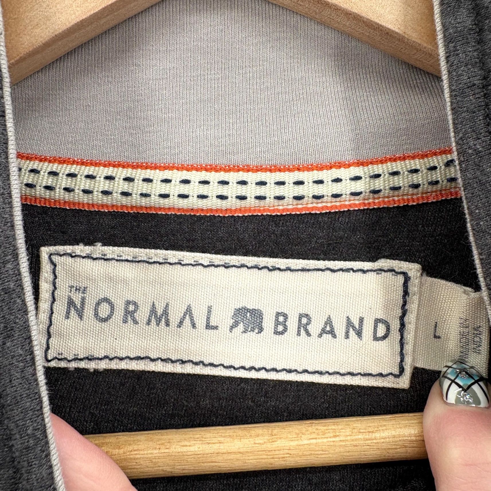 J Brand The Normal Brand Sweatshirt Mens Large Gray Quarter Zip Lightweight Pullover Size US L / EU 52-54 / 3 - 3 Thumbnail