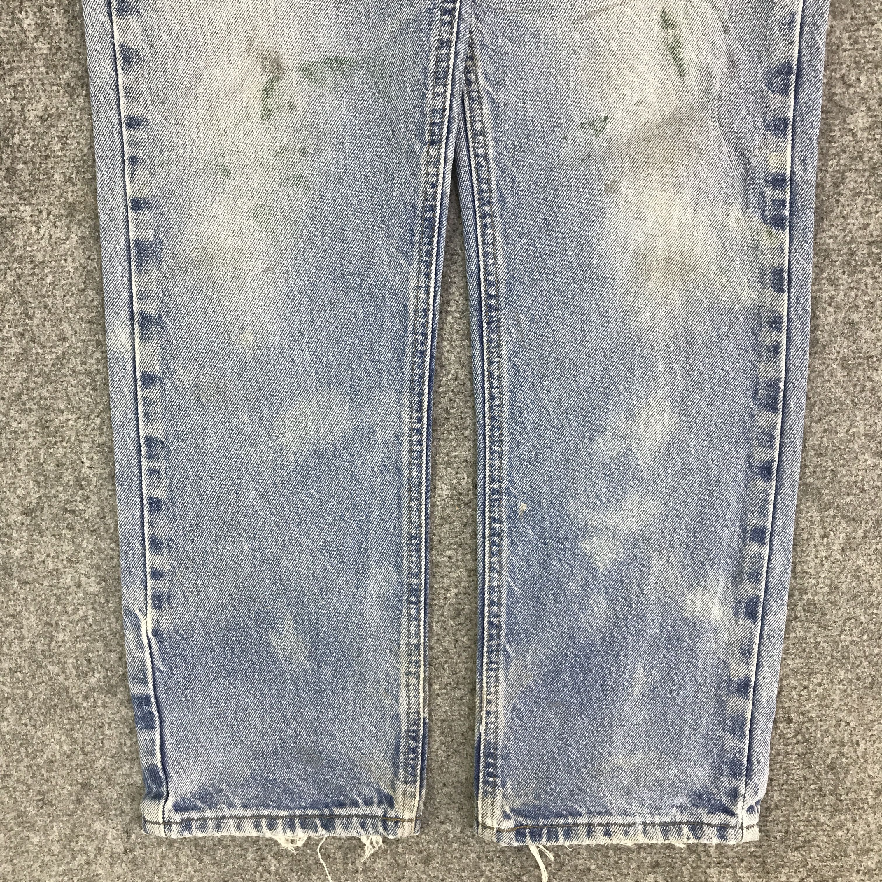 Carhartt CARHARTT DISTRESSED FADED DENIM PANTS K118B7 Size US 29 - 3 Thumbnail