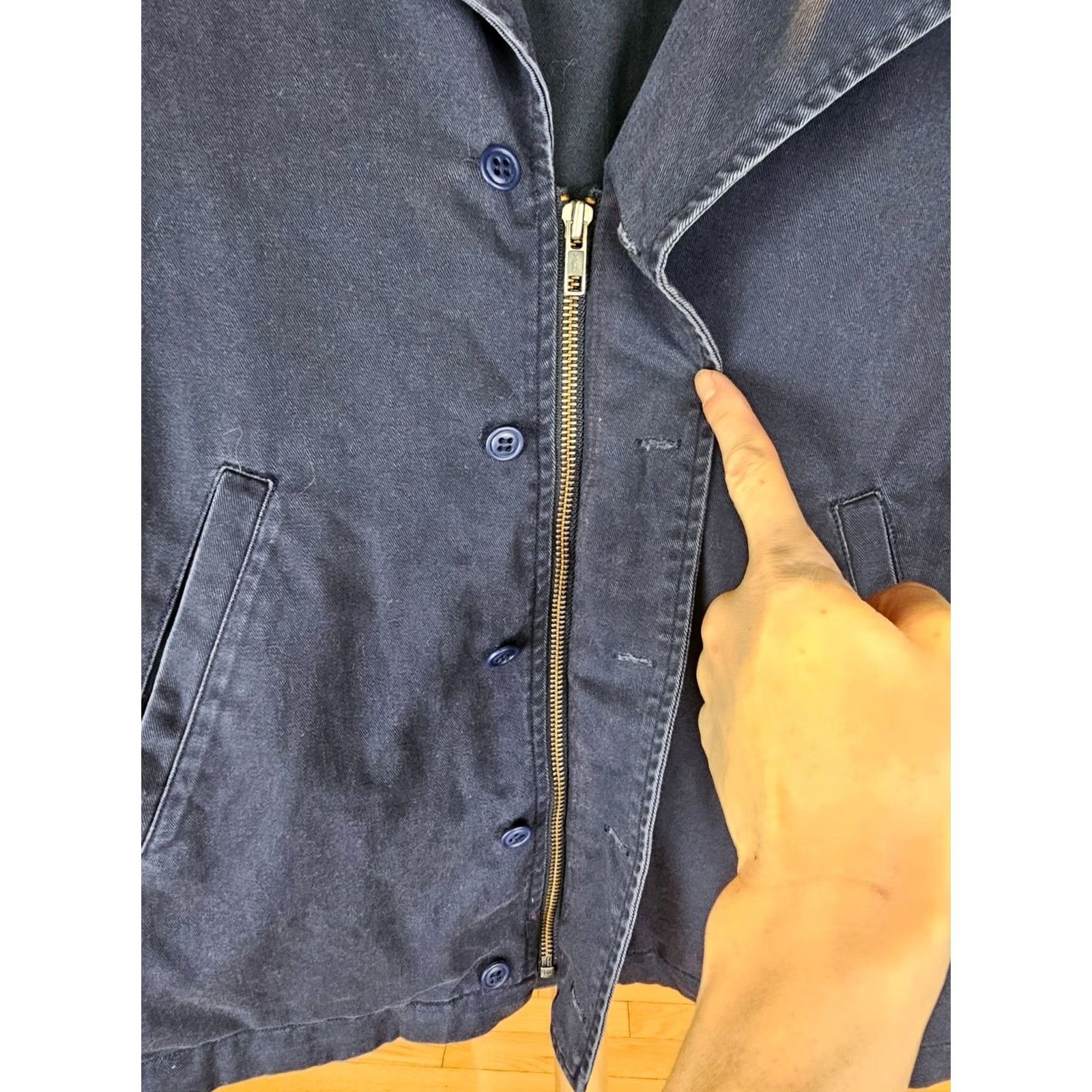 Polo Ralph Lauren VINTAGE Polo Ralph Lauren POLO SPORT NAVY M-41 MILITARY STYLE COTTON JACKET SZ LARGE Size US L / EU 52-54 / 3 - 7 Thumbnail