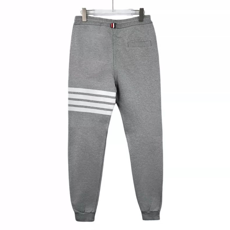 Thom Browne Thom browne Size 2 Gray classic four-bar cotton drawstring Size US 32 / EU 48 - 2 Thumbnail